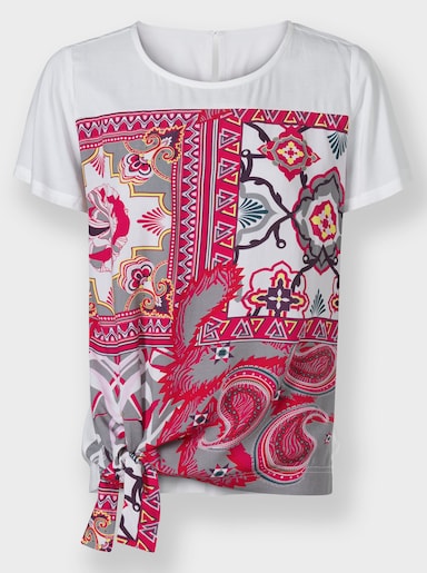 heine Blusenshirt - ecru-rosé-bedruckt