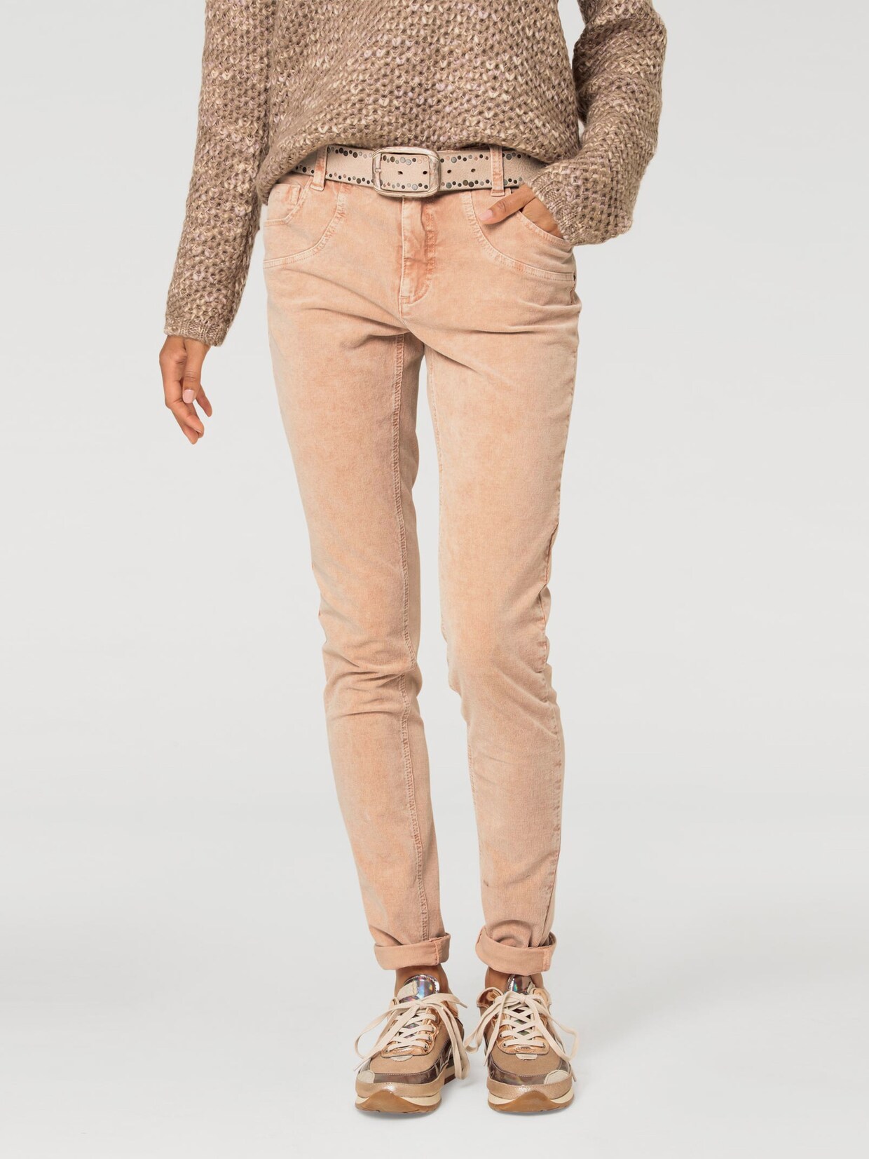 Rick Cardona Cord-Hose - apricot