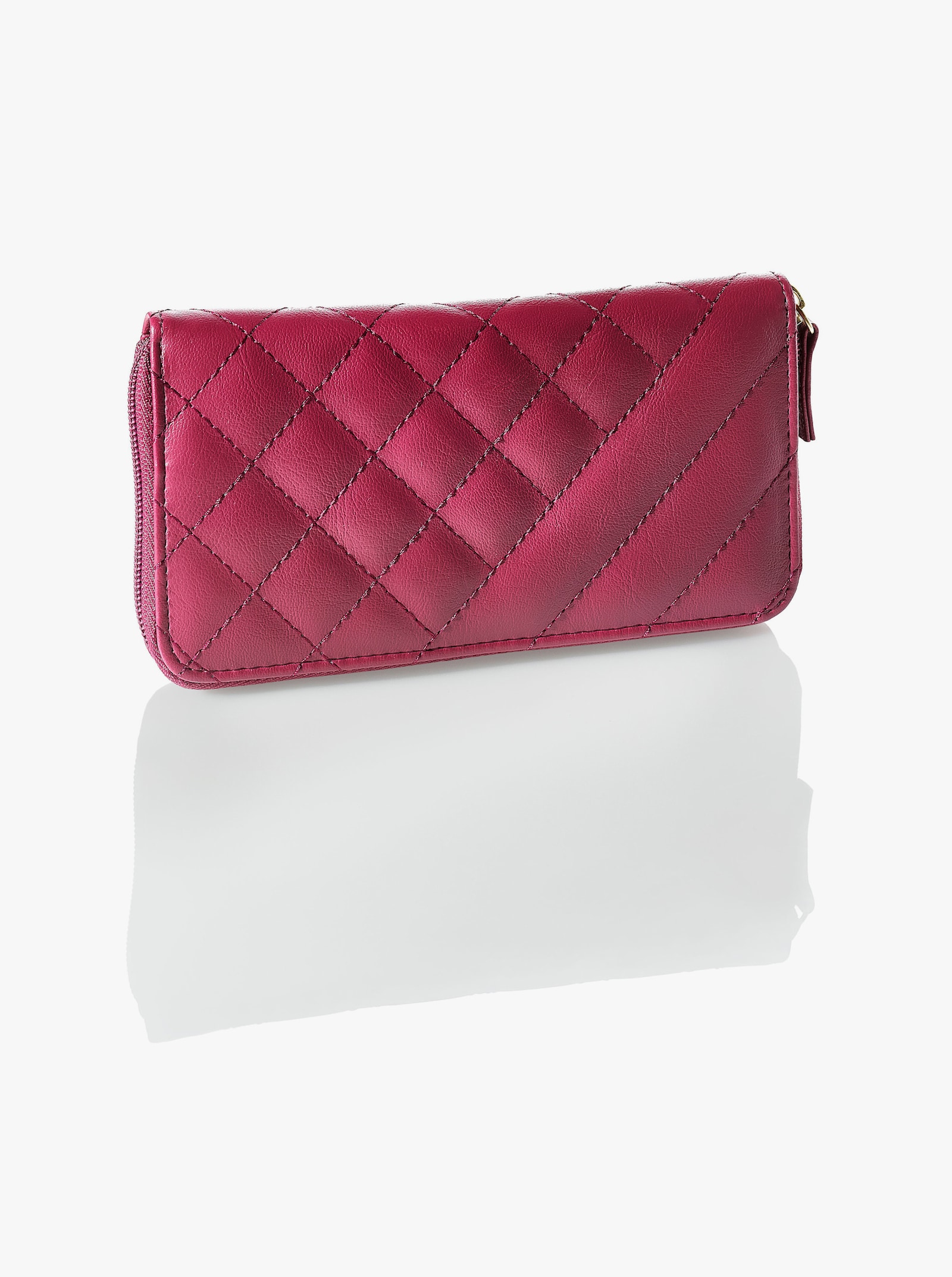 Kabelka, šála a peněženka - bordó-vzor