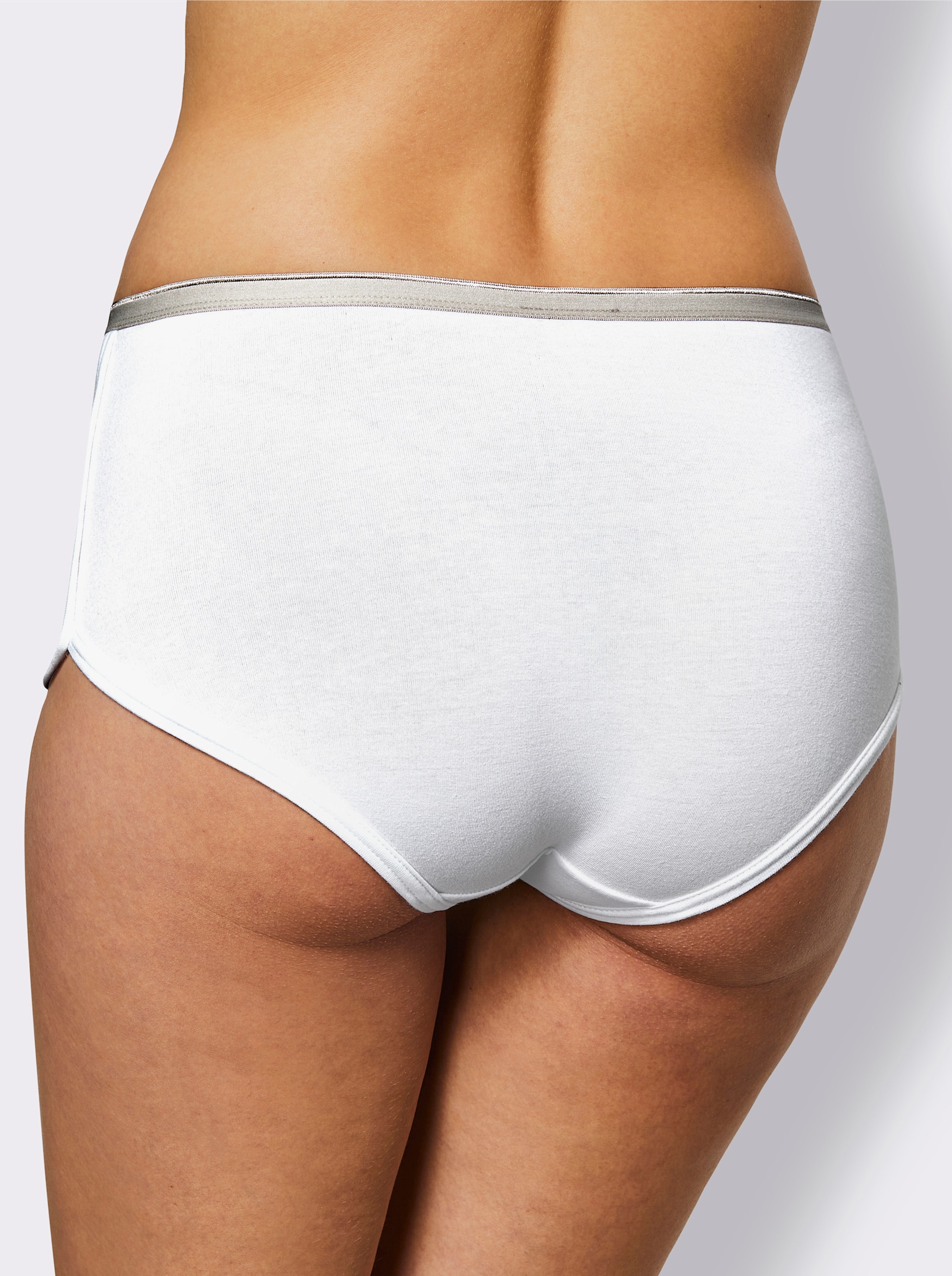 wäschepur Kalhotky s potiskem dnů v týdnu - bílá