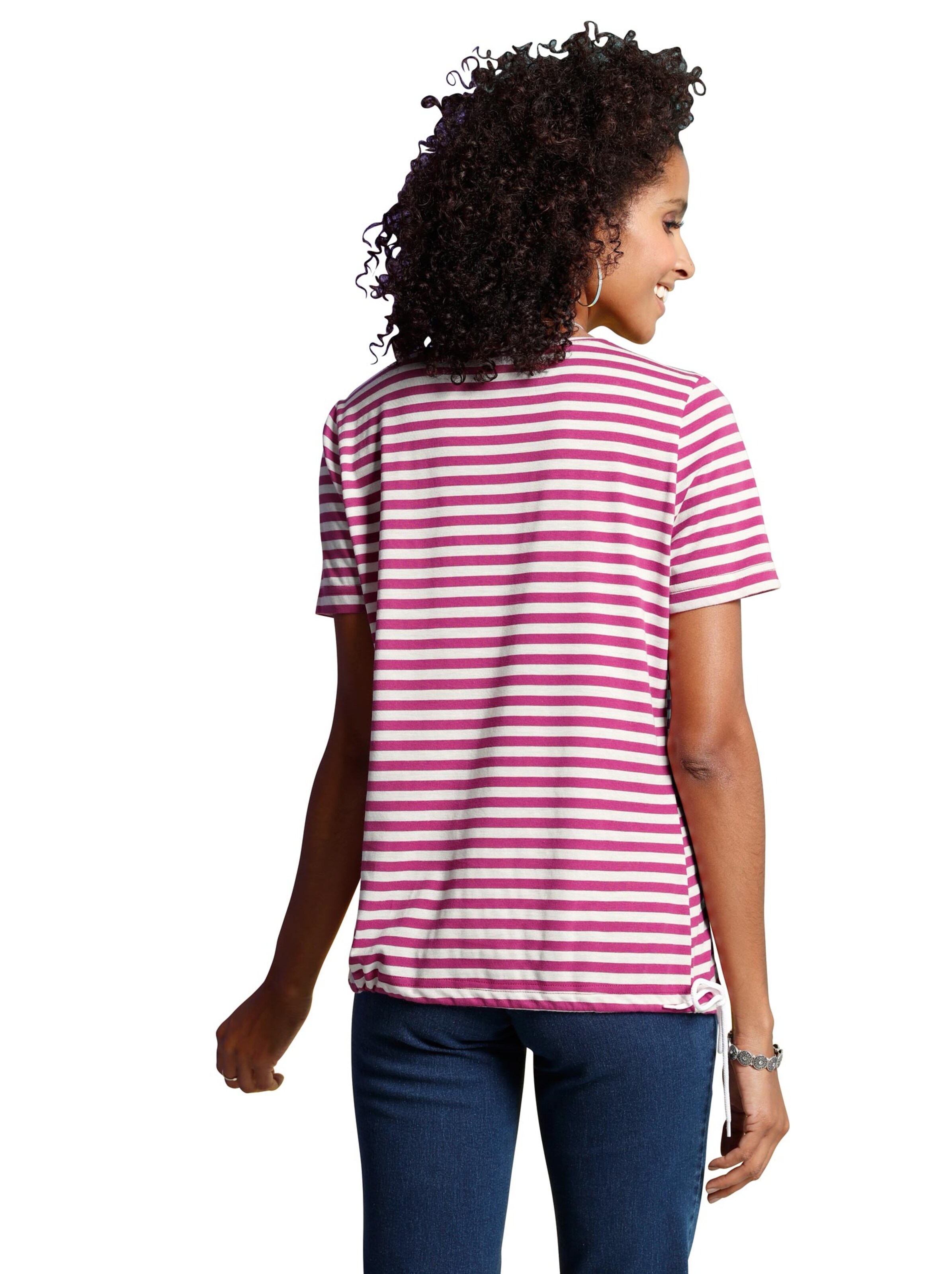 Shirt - pink-geringelt