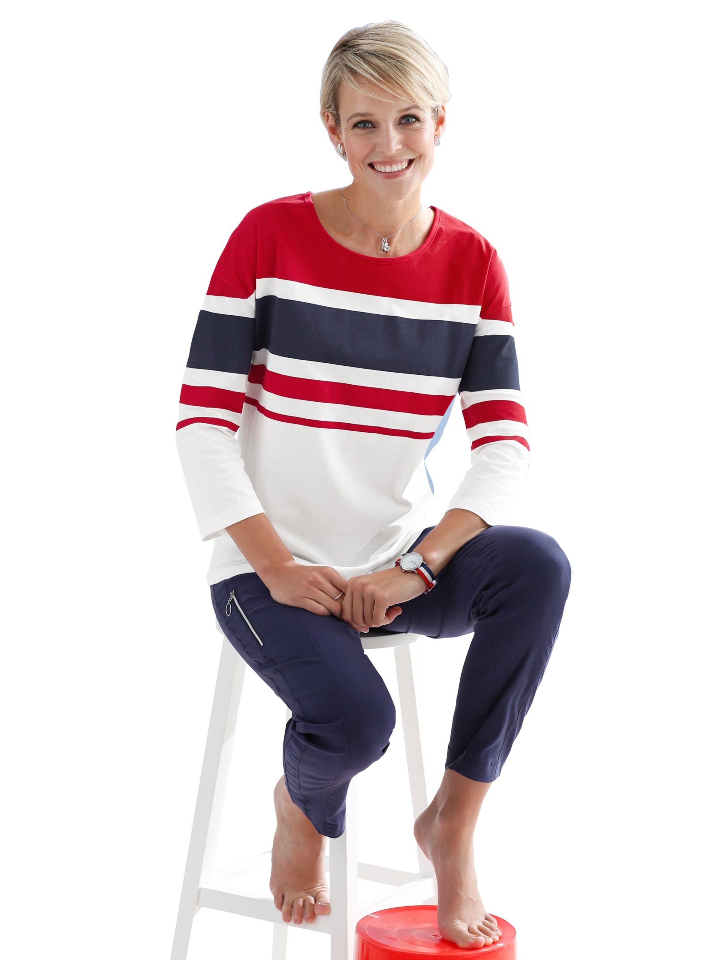 Shirt - erdbeere-gestreift