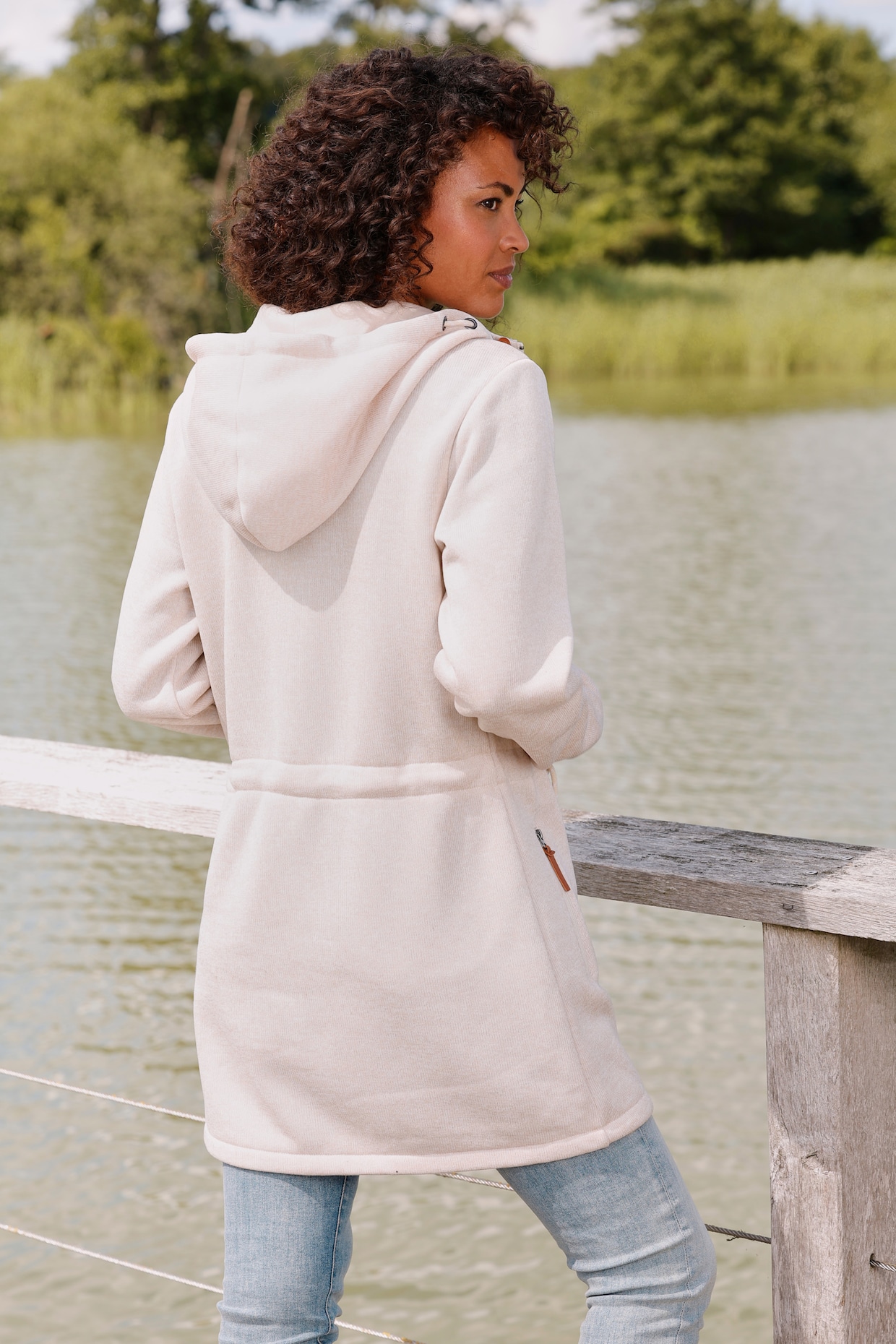 LASCANA Fleecejacke - beige