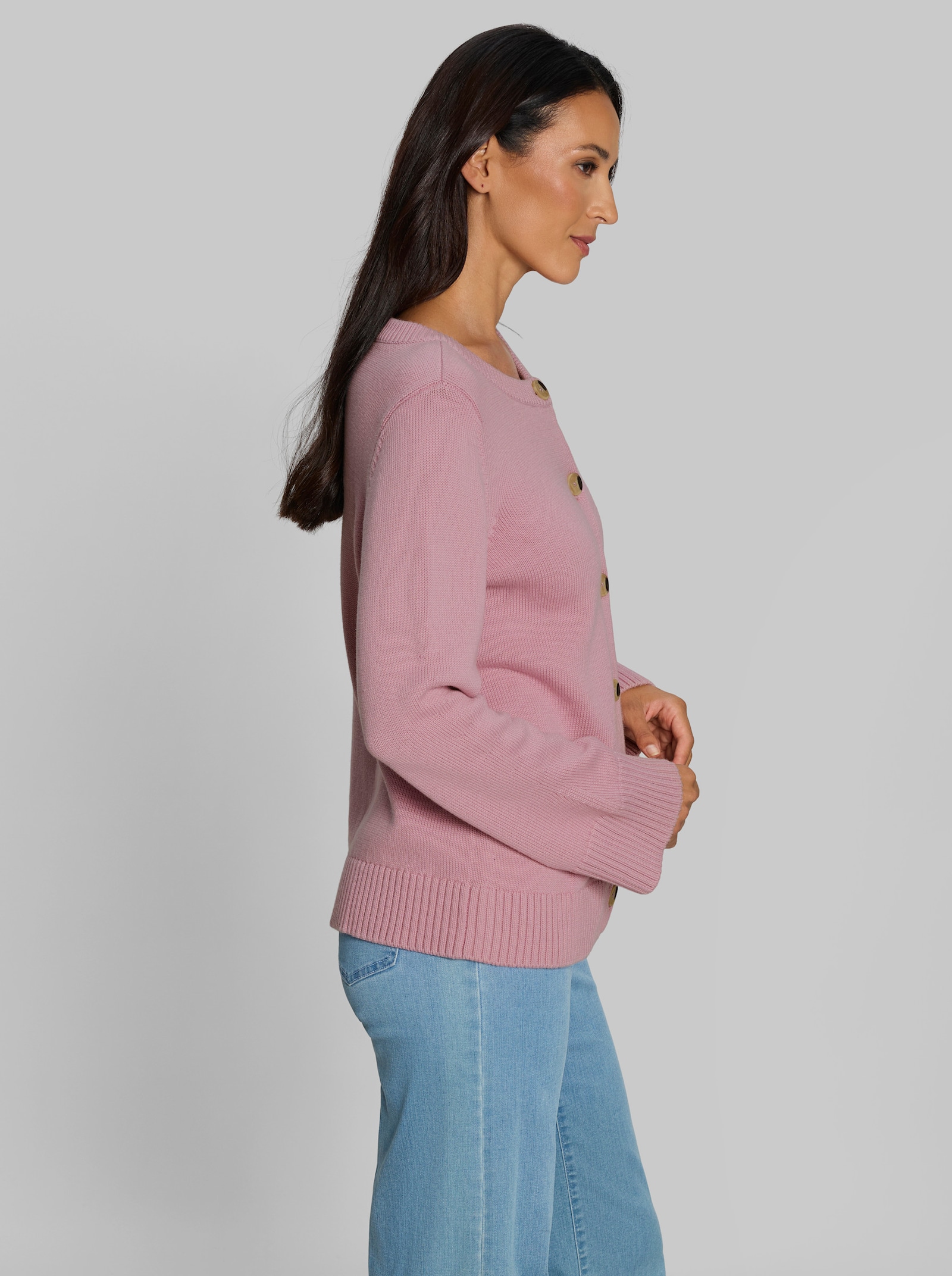 heine Strickjacke in Kurzform - rosé