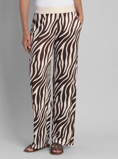 heine Druckhose mit Animal-Dessin - elfenbein-schoko-bedruckt