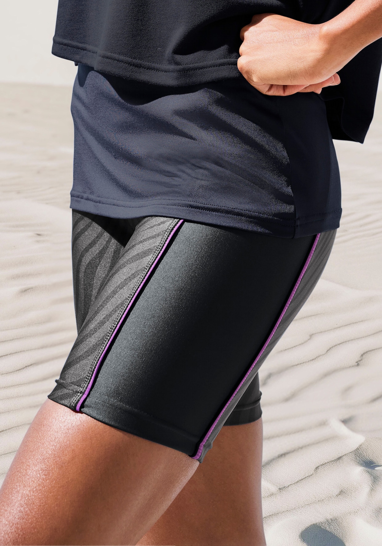 LASCANA ACTIVE Shorts - schwarz