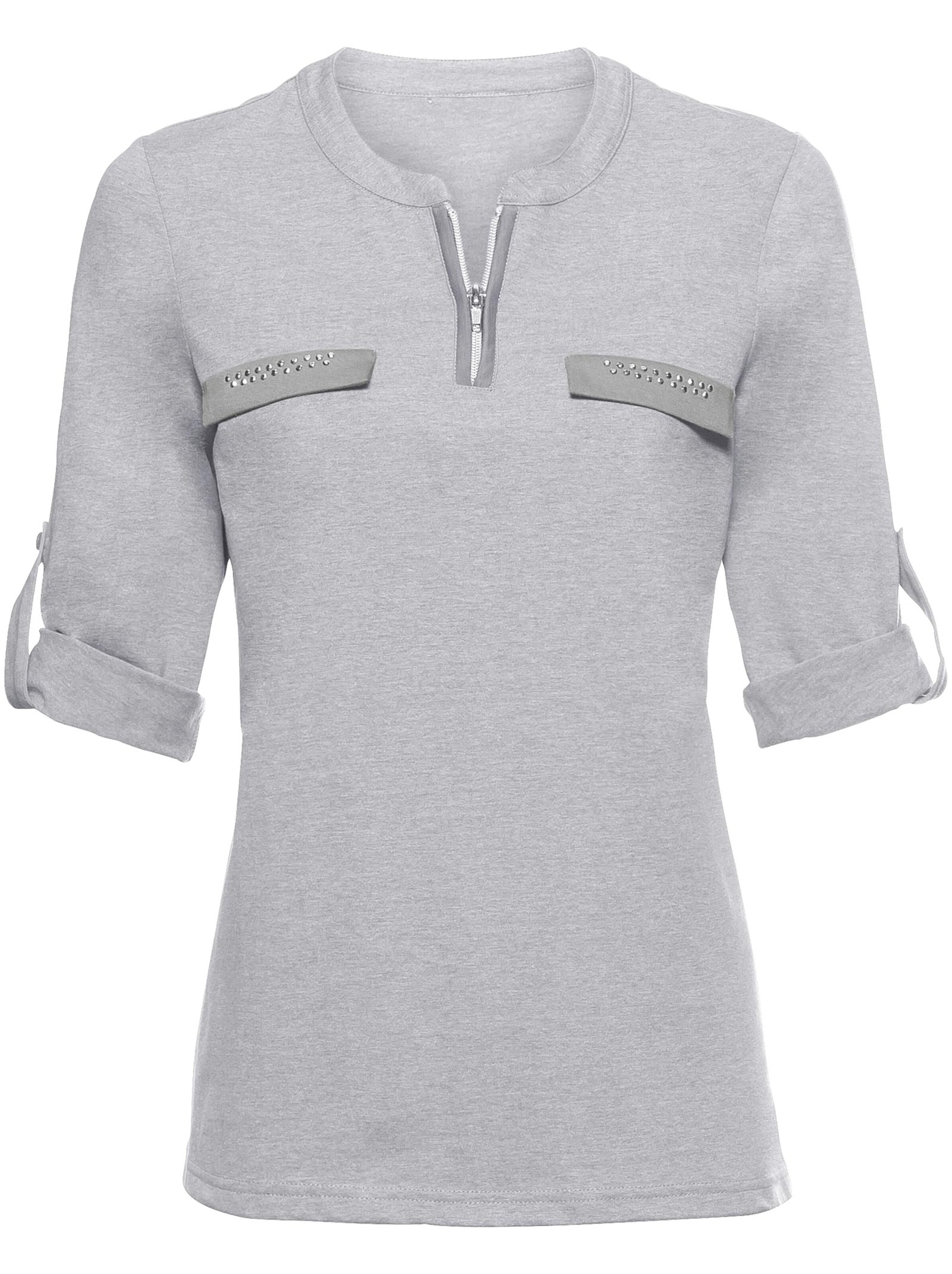 Shirt - grau-meliert