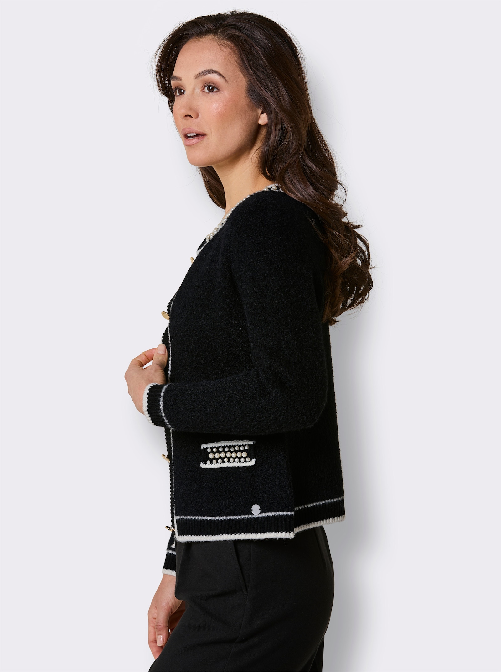 CREATION L PREMIUM Strickjacke - schwarz