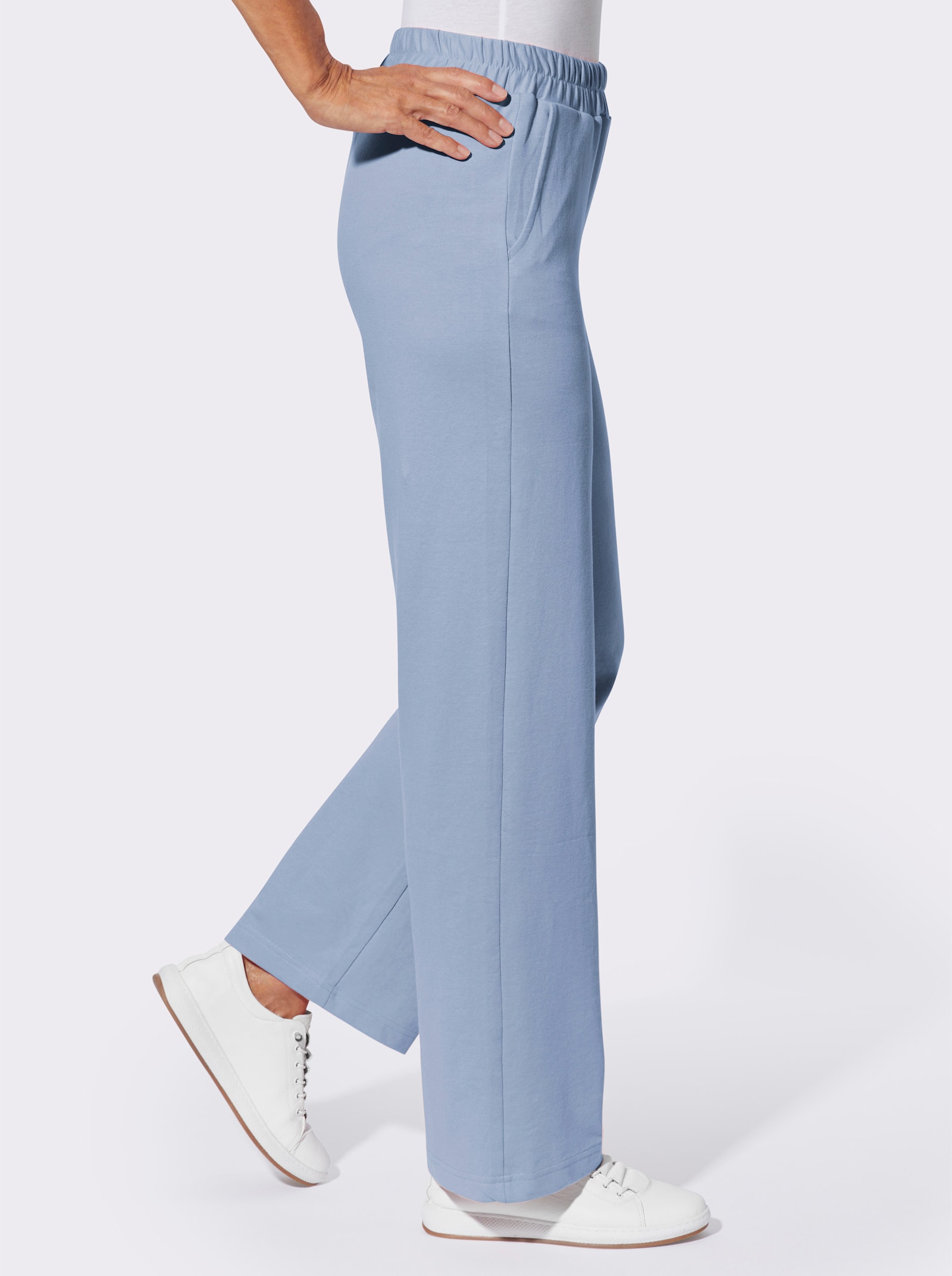 Sweathose in weiter Schlupfform - bleu