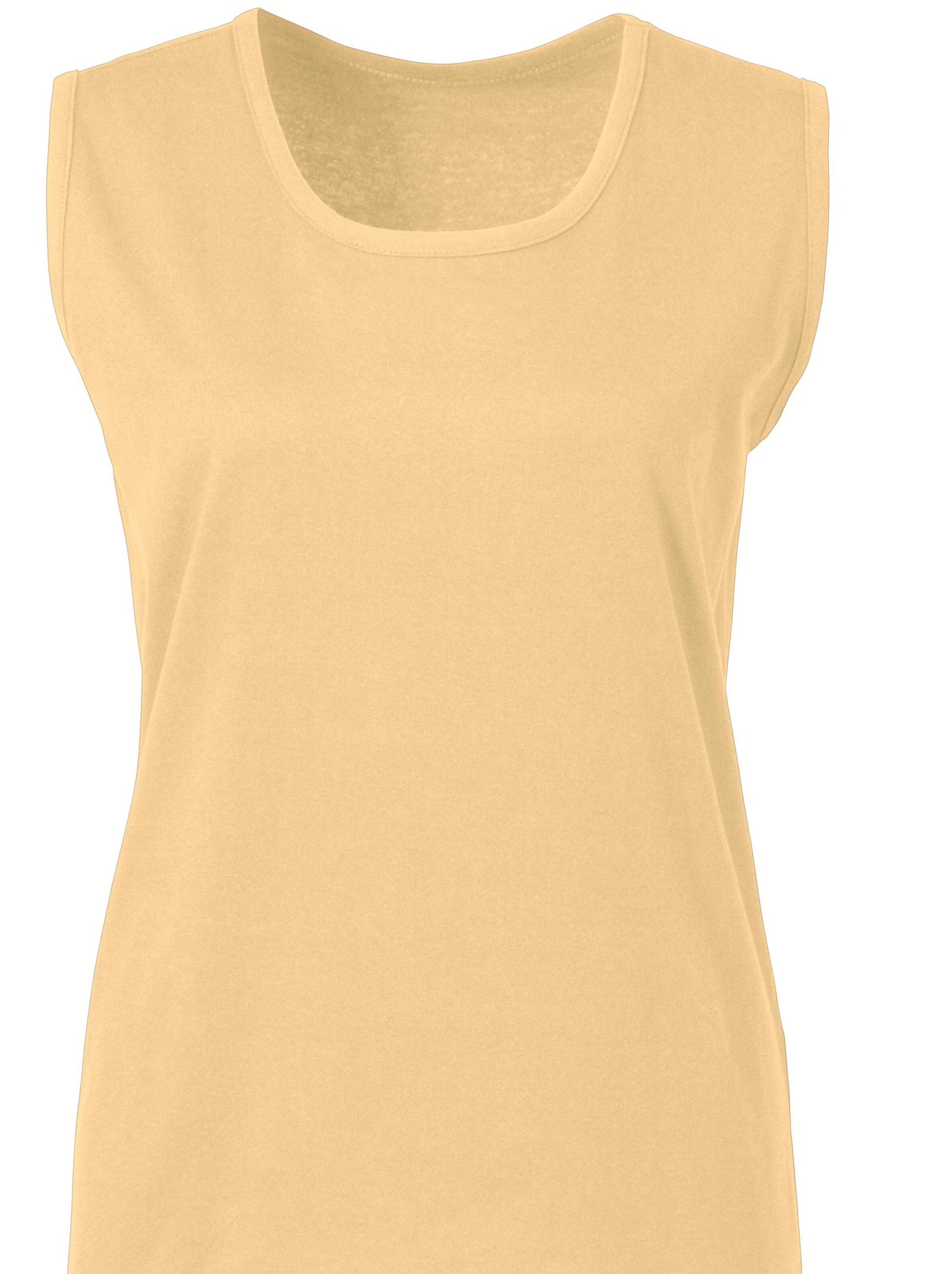 Shirttop - vanillegelb
