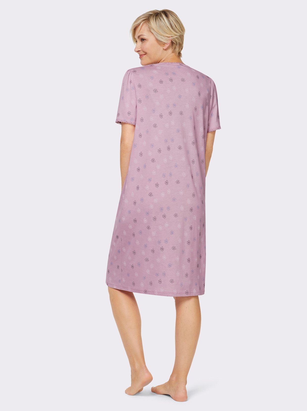 wäschepur Nachthemd - roze geprint