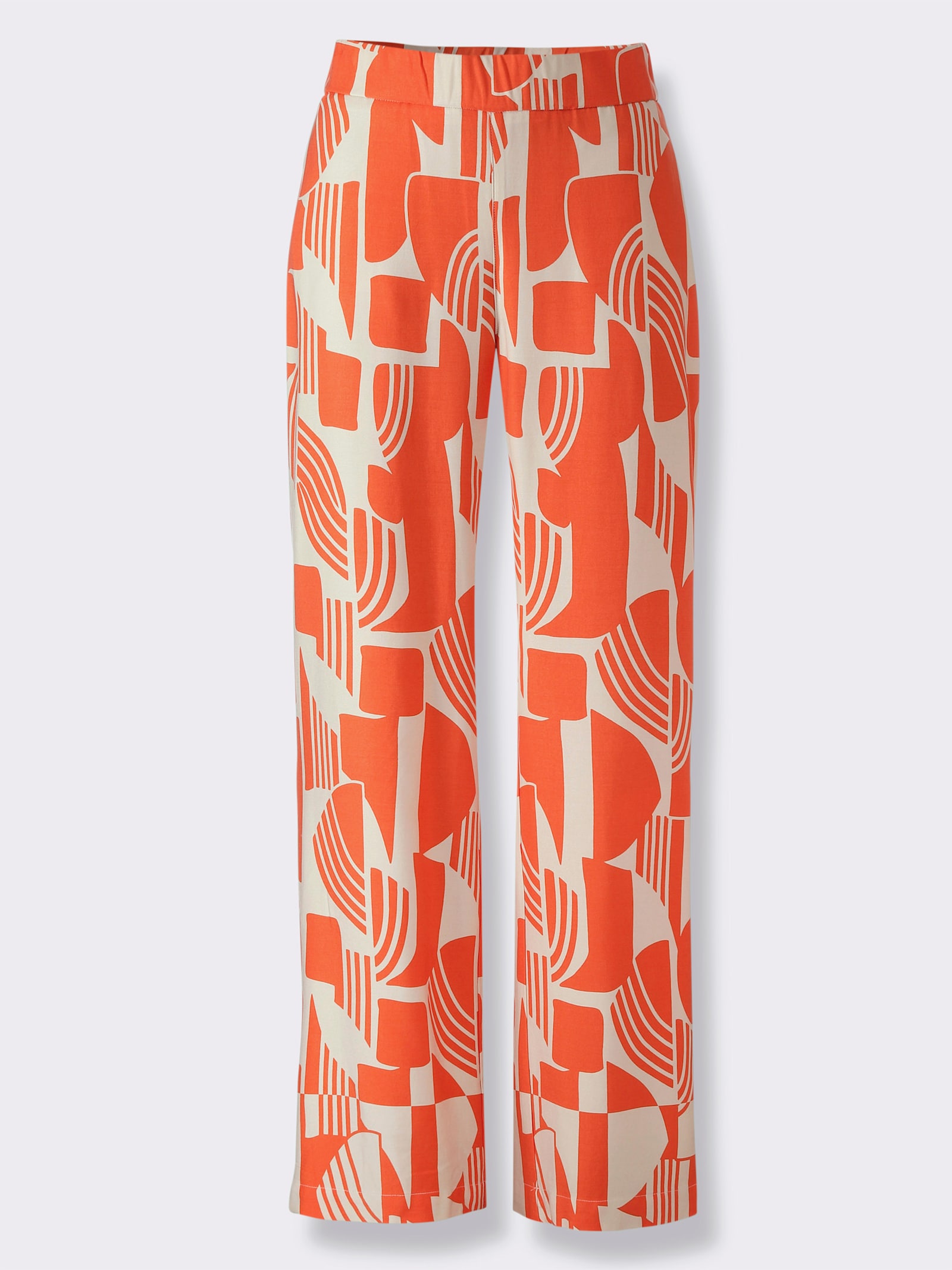 heine Schlupfhose mit Grafik-Dessin - orange-sand-bedruckt
