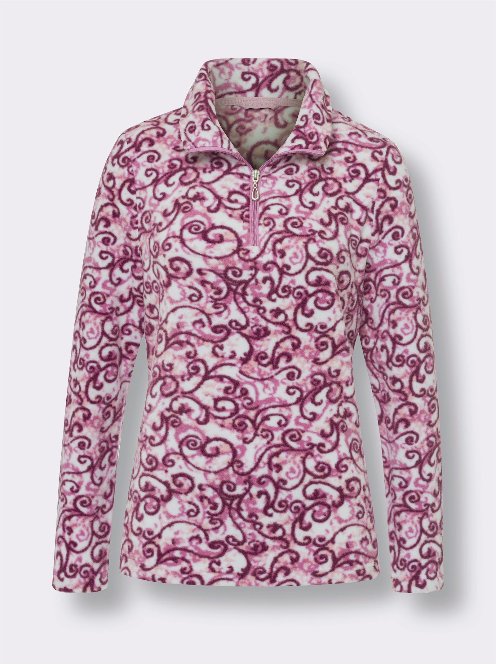 Fleeceshirt - orchidee-violett-bedruckt