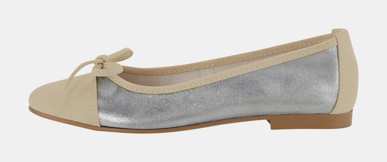 heine Ballerina - silberfarben-sand