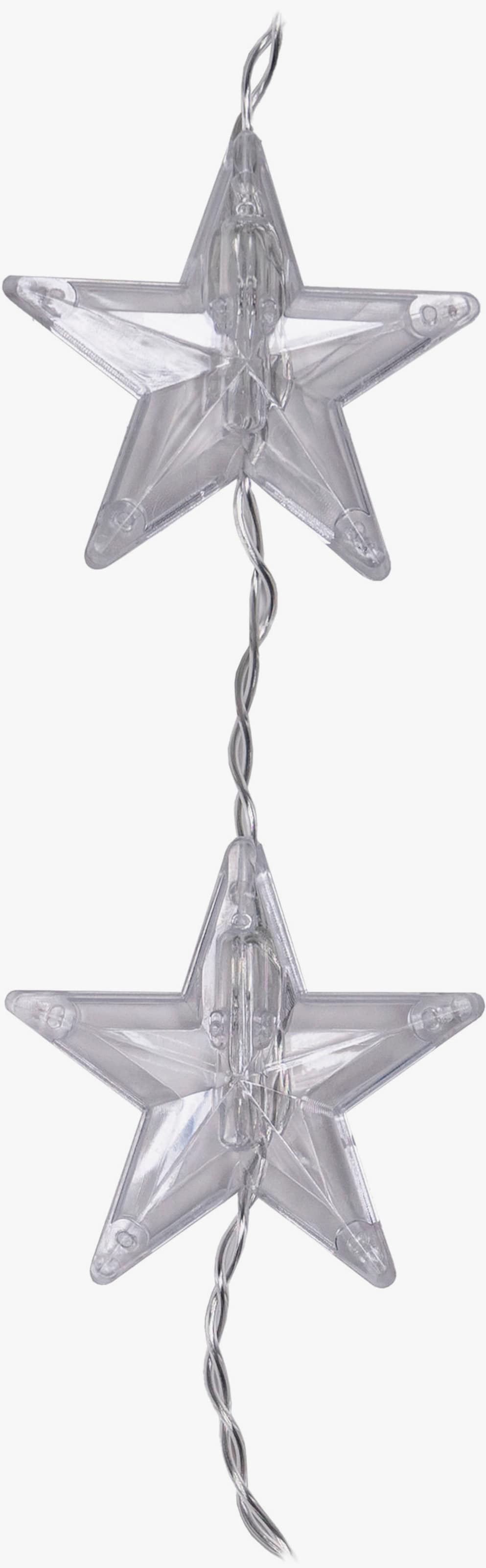 my home LED-Lichtervorhang - silberfarben