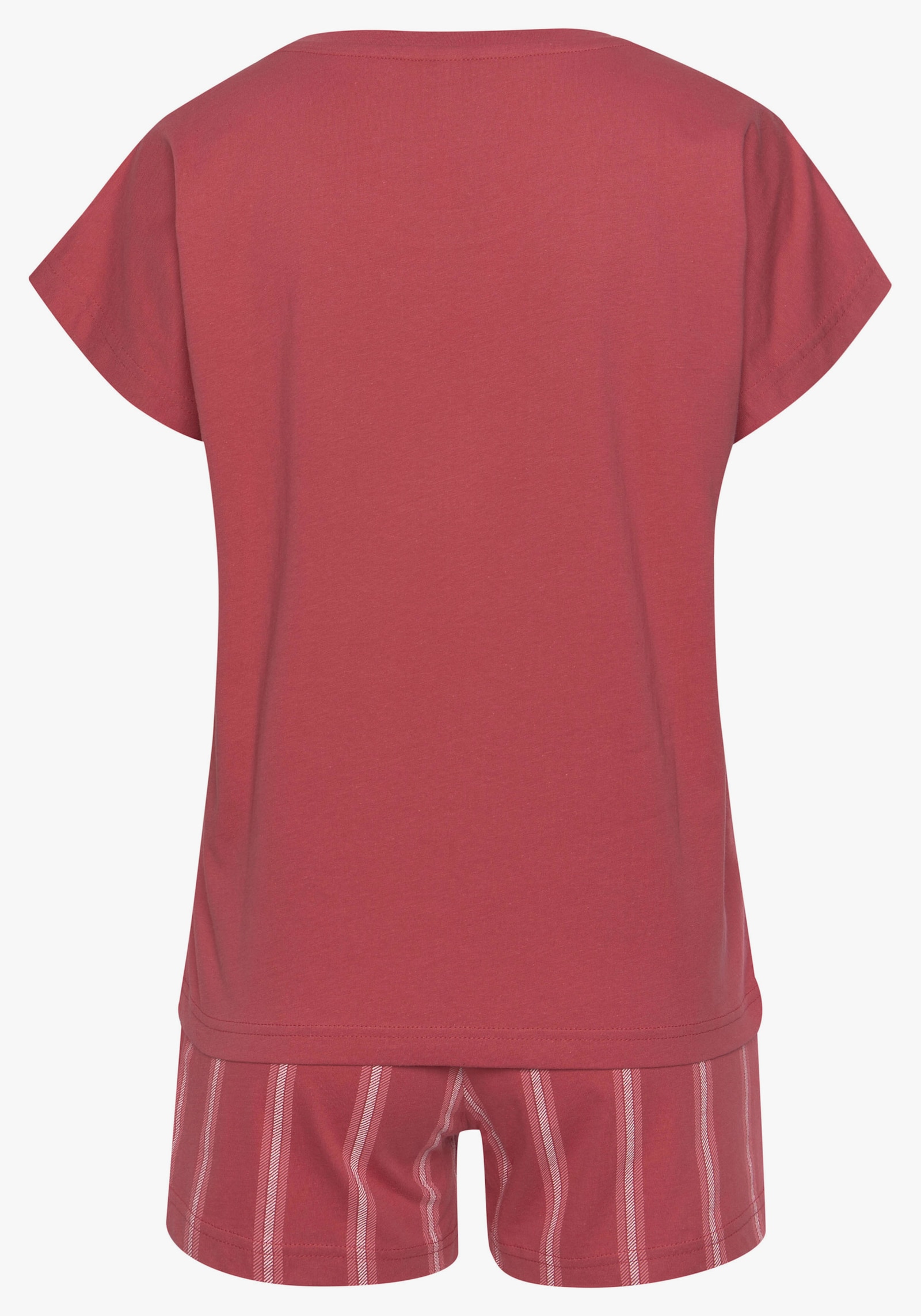 Vivance Dreams Pyjama court - rouge à rayures