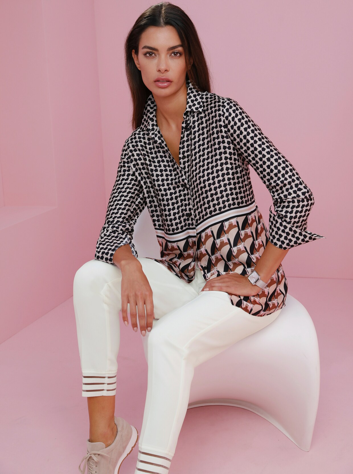 heine Druckbluse - bunt