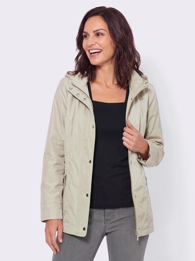 Outdoorjacke mit Innentasche - sand