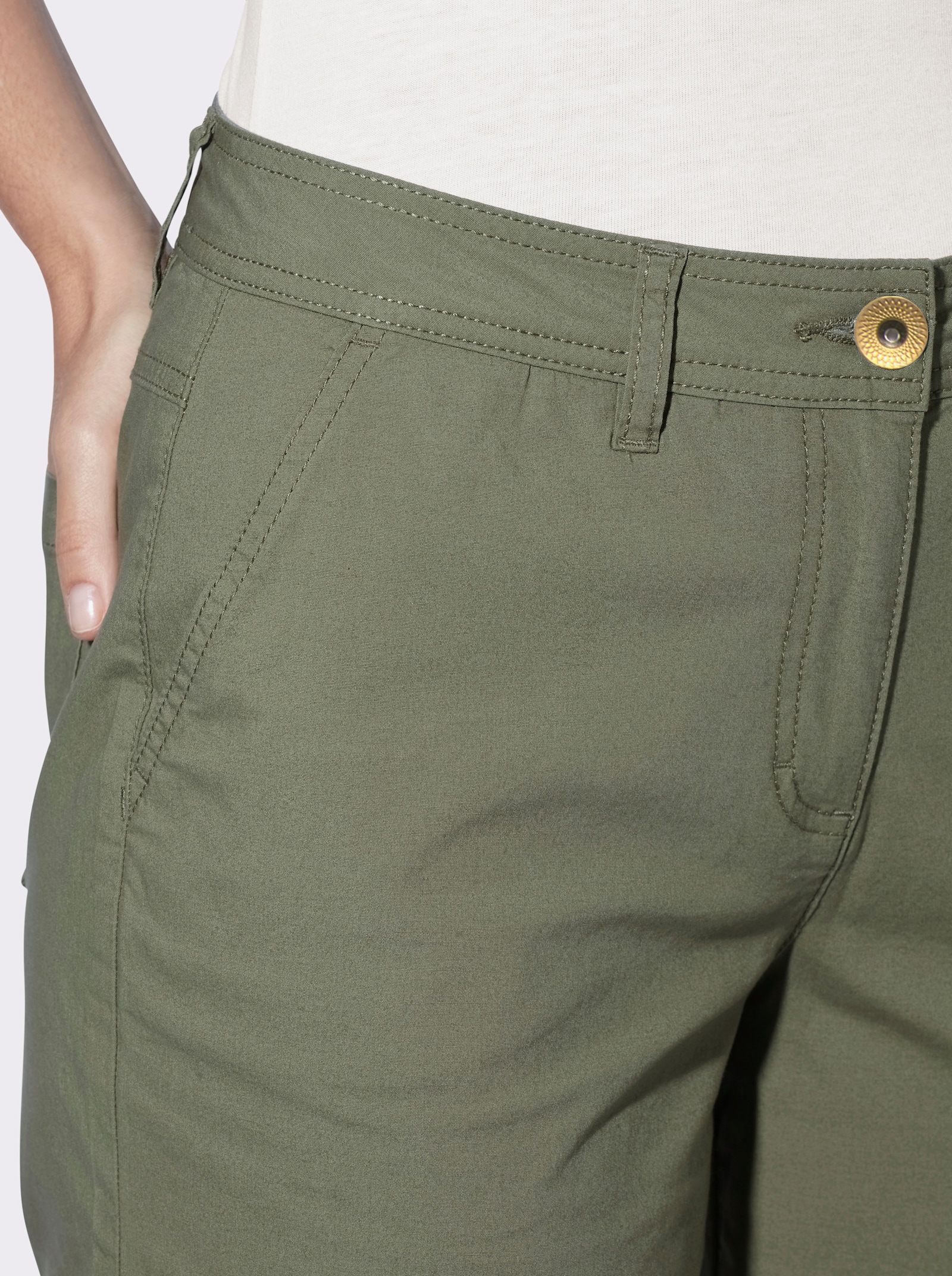 heine Pantalon 7/8 style cargo - kaki