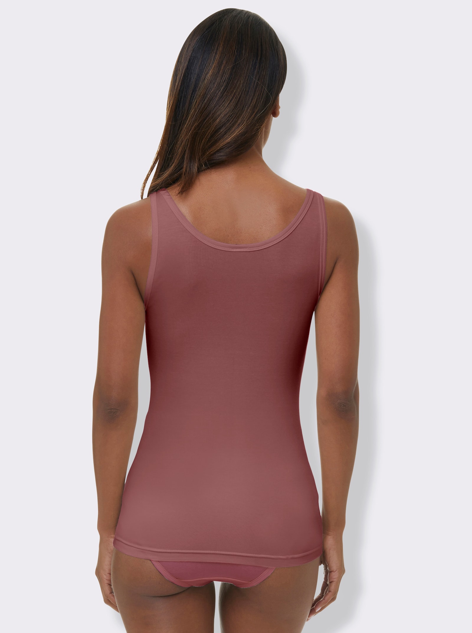 wäschepur Achseltop mit breiten Trägern - bleu + marine + bordeaux