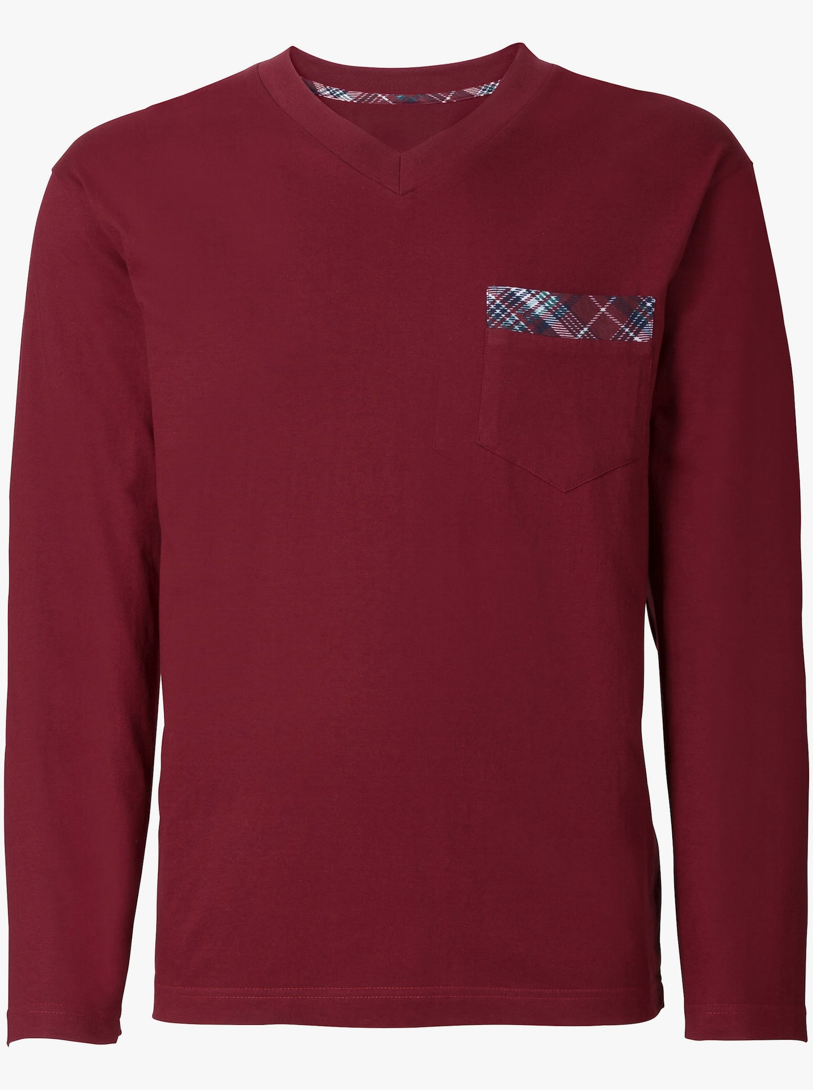 Top Ten Pyjama - wijnrood geruit