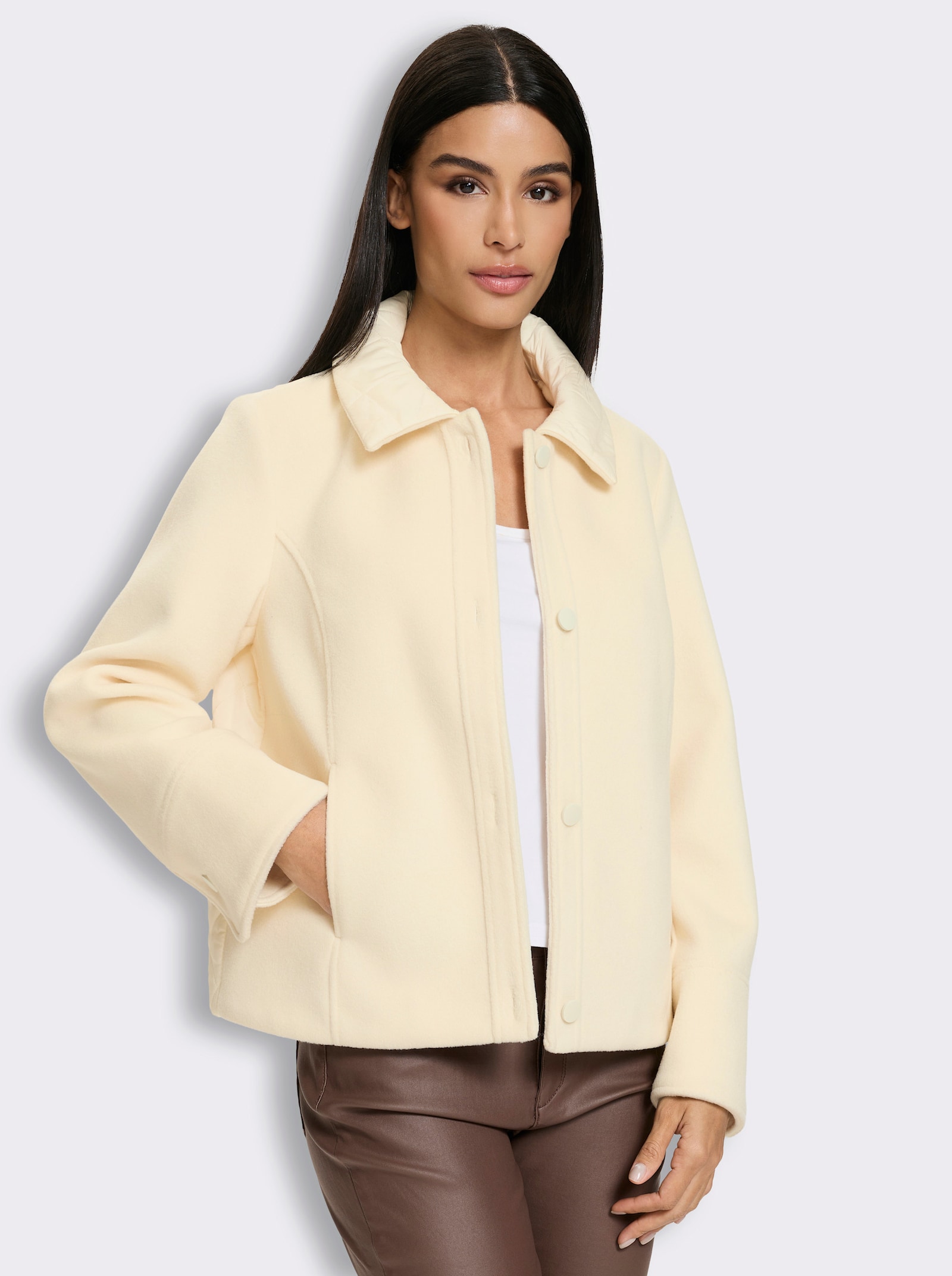 heine Outdoorjacke in A-Form - champagner
