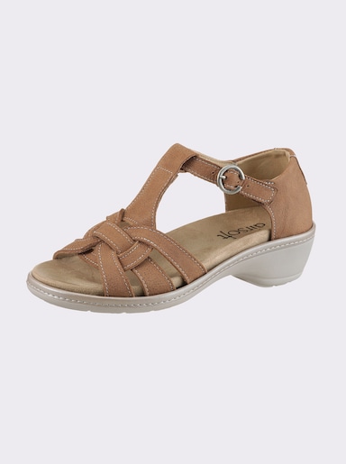 airsoft comfort+ Sandalette - cognac