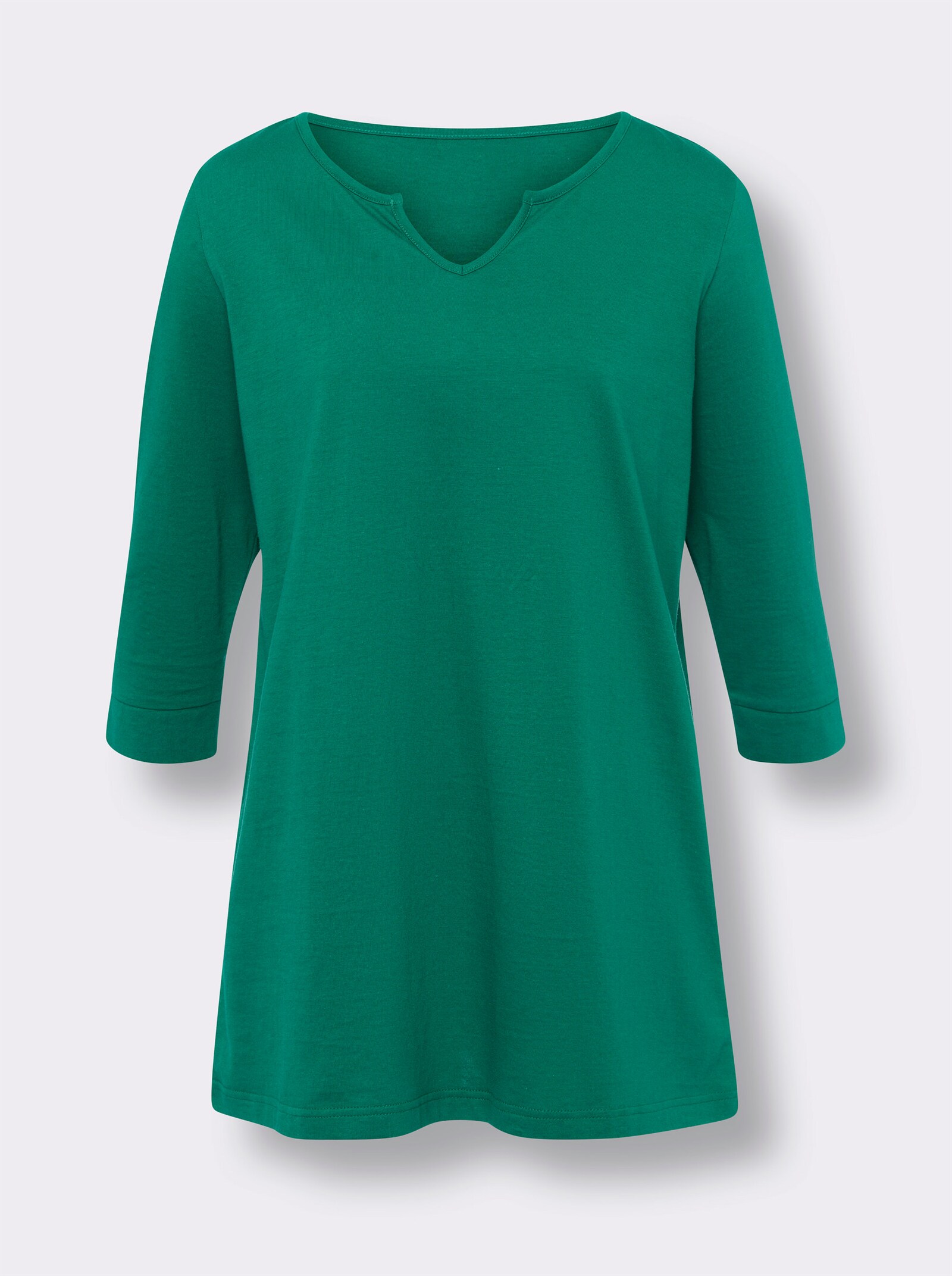 Longshirt mit 3/4-Ärmeln - grün