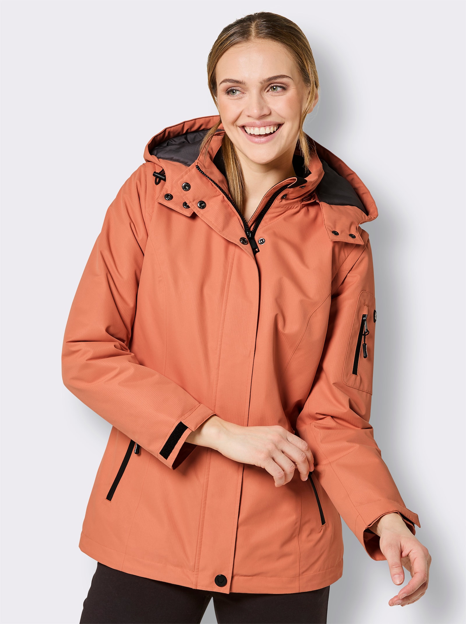 Catamaran Sports Funktionsjacke mit abzippbaren Ärmeln - papaya