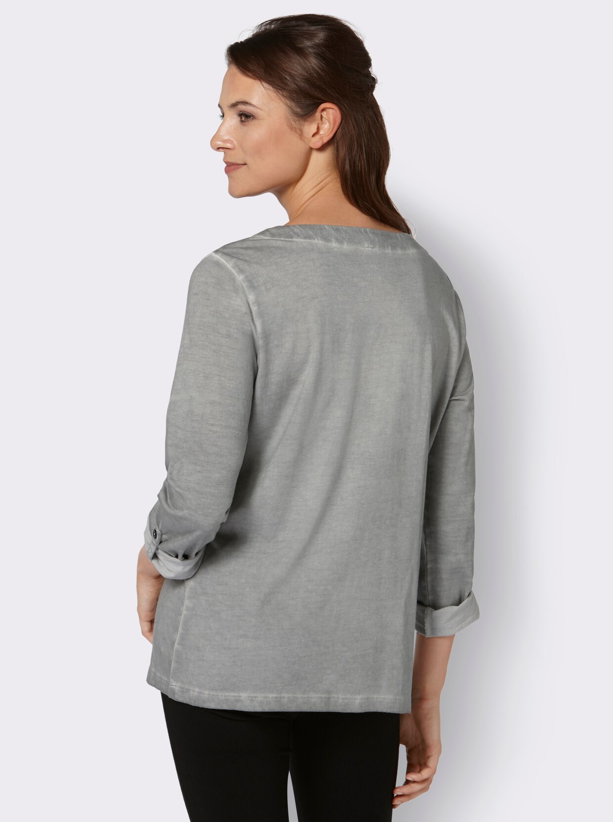 Langarmshirt - grau