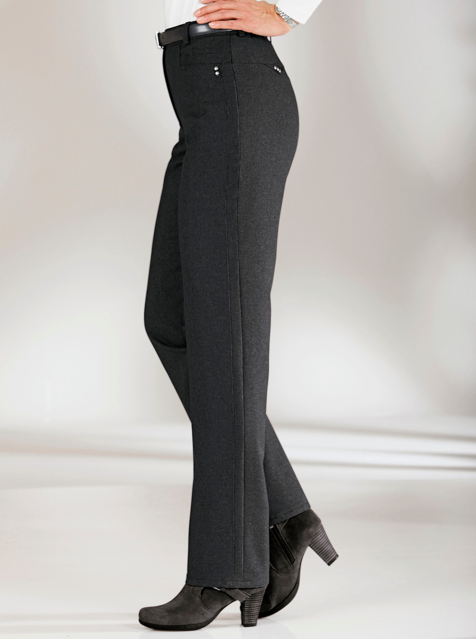 Thermohose wärmend gefüttert - schwarz