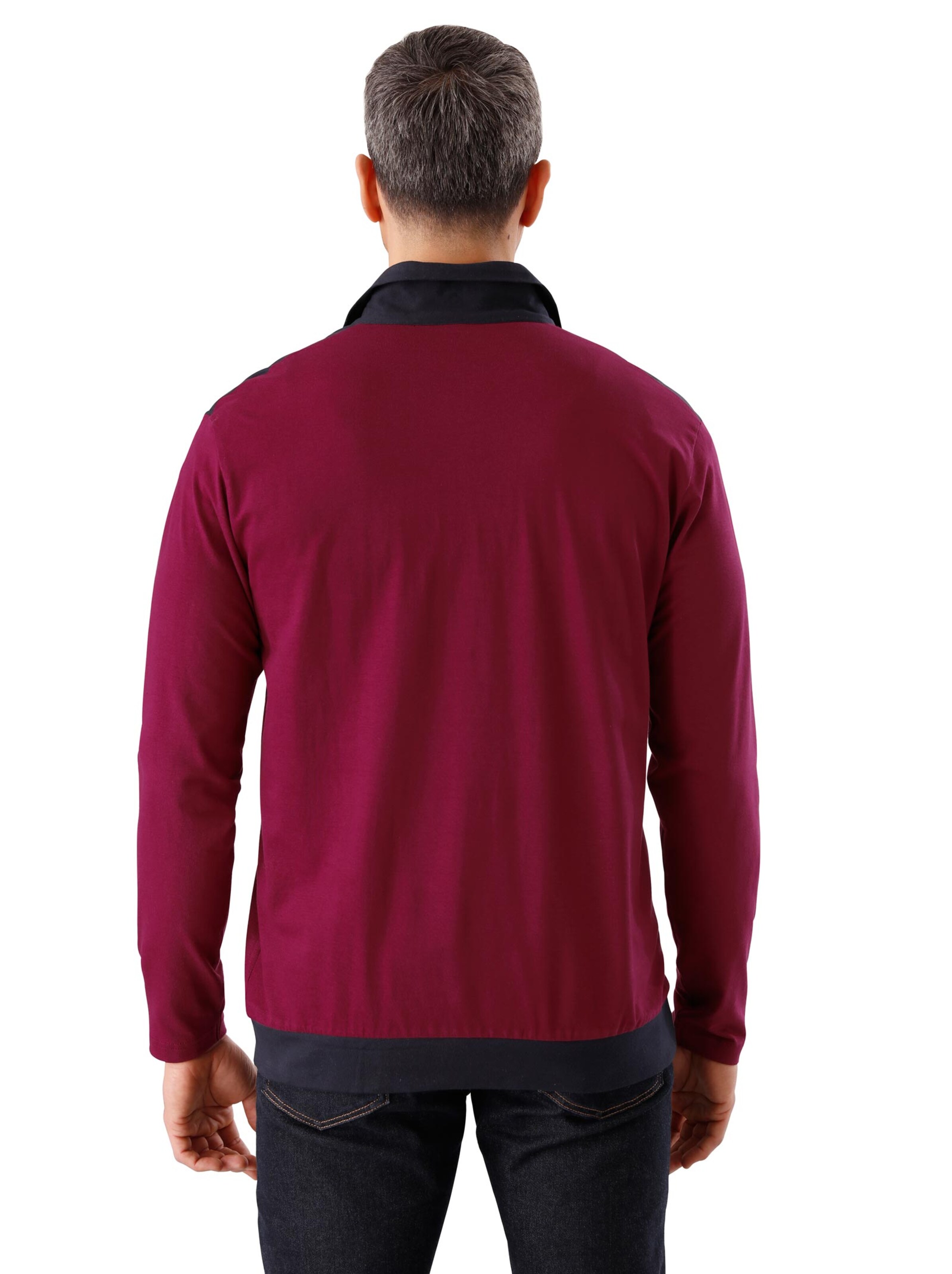Poloshirt - bordeaux-marine