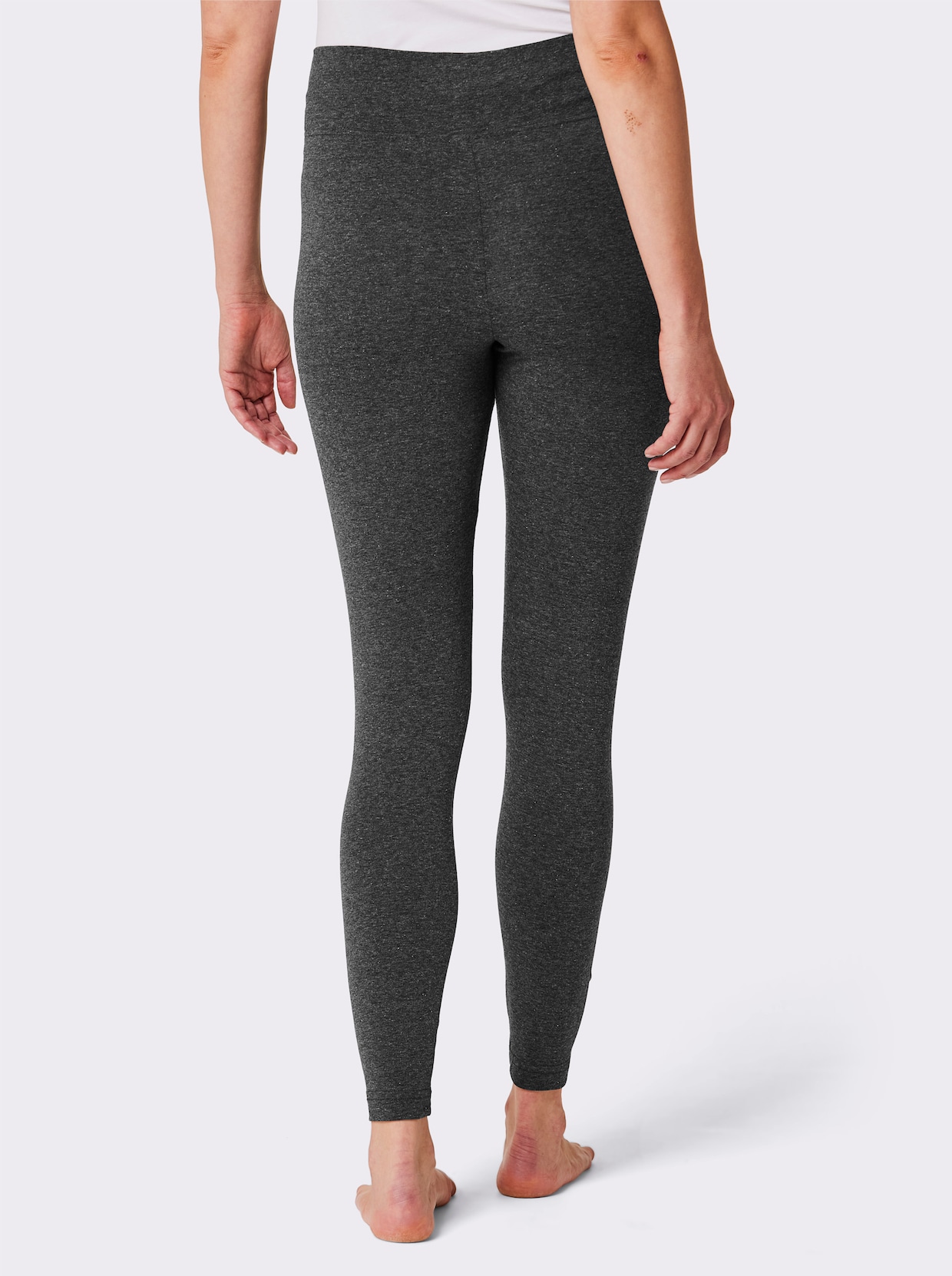 Plantier Legging - marine + antraciet gemêleerd