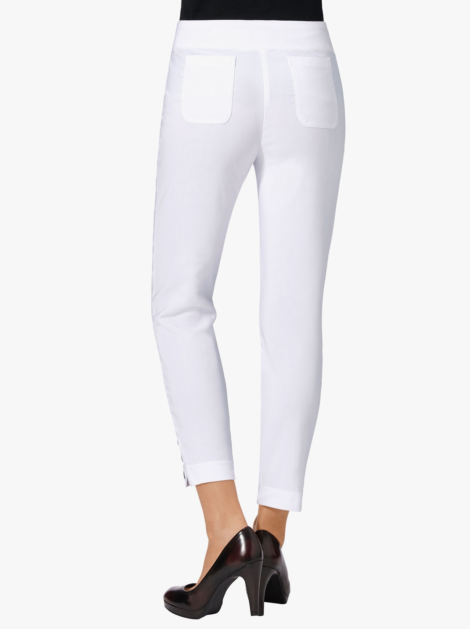 Pantalon 7/8 en qualité bengaline - blanc