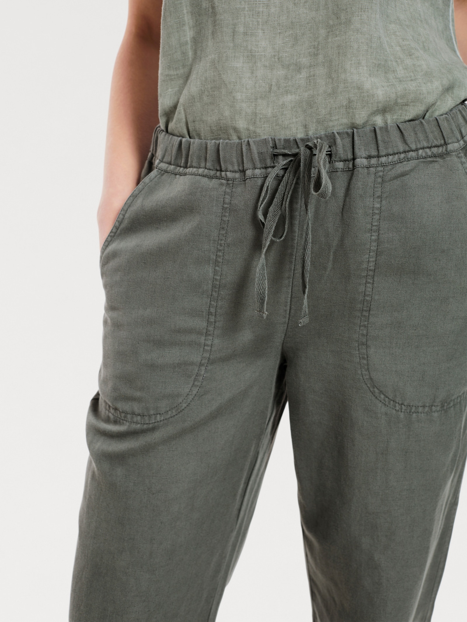 heine Schlupfhose mit weitem Bein - khaki