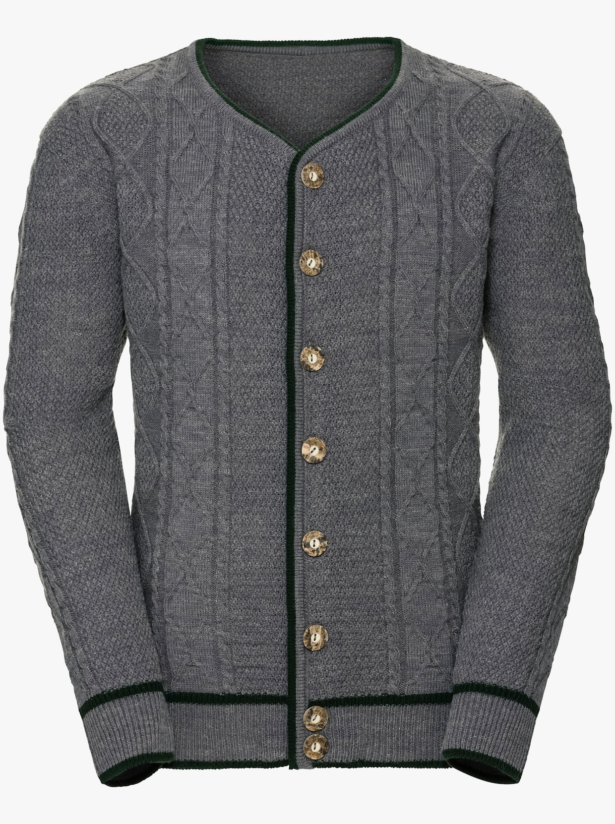 Marco Donati Strickjacke - grau-meliert