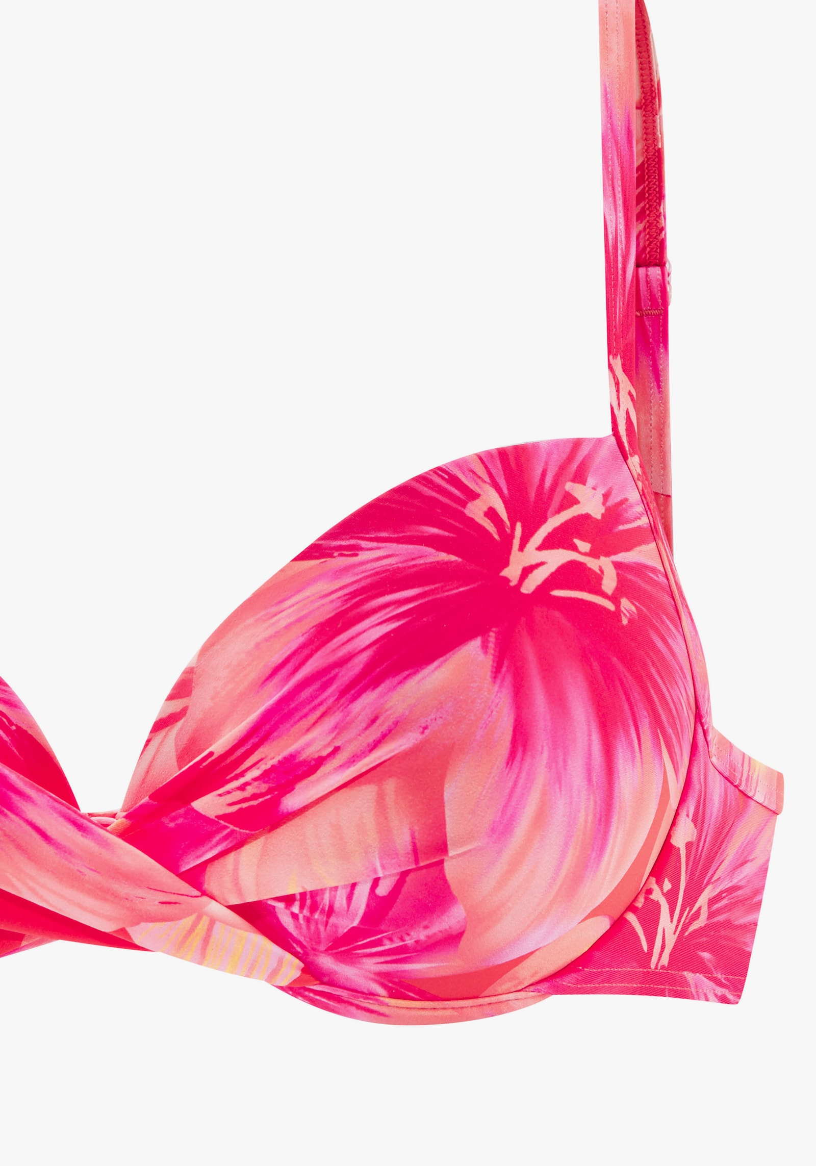 s.Oliver Push-Up-Bikini-Top - pfirsich bedruckt