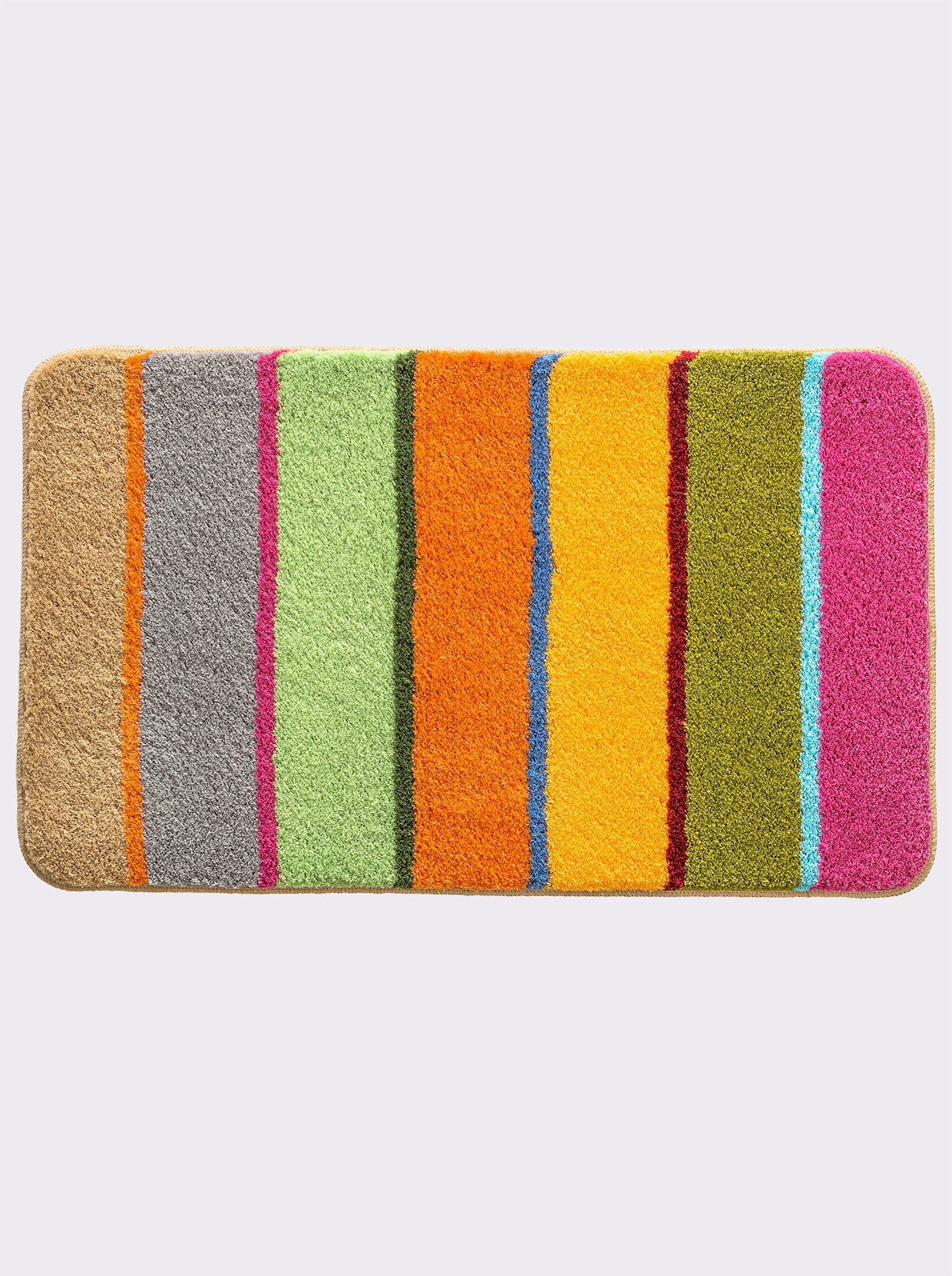 Kleine Wolke Tapis de bain - vert-multicolore