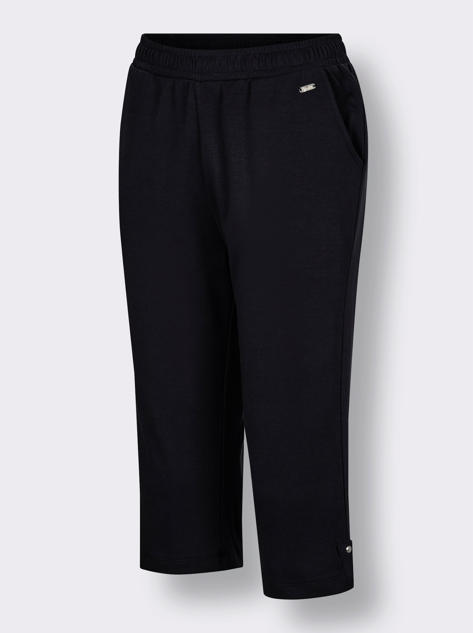 feel good 3/4-Hose in Interlock-Qualität - schwarz