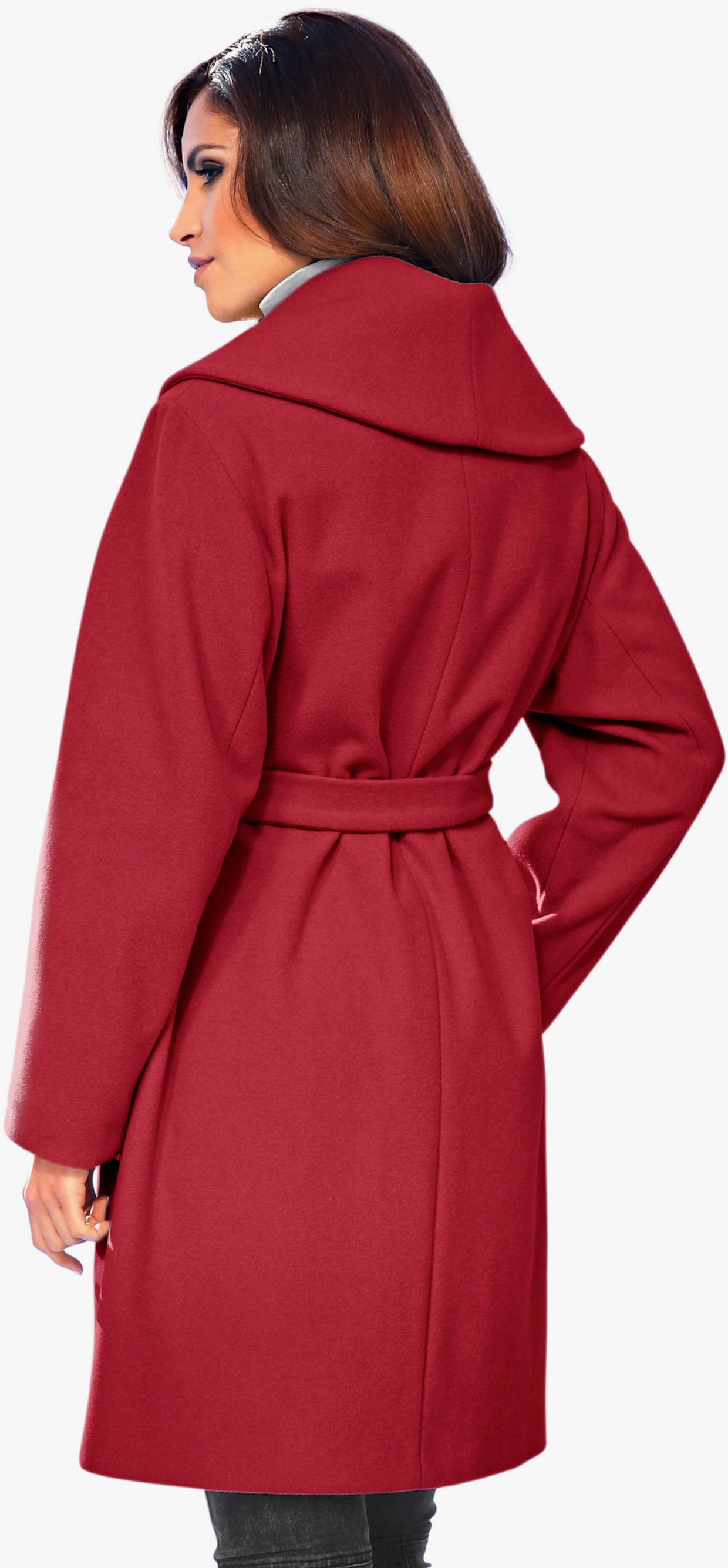 heine Veste en laine - rouge