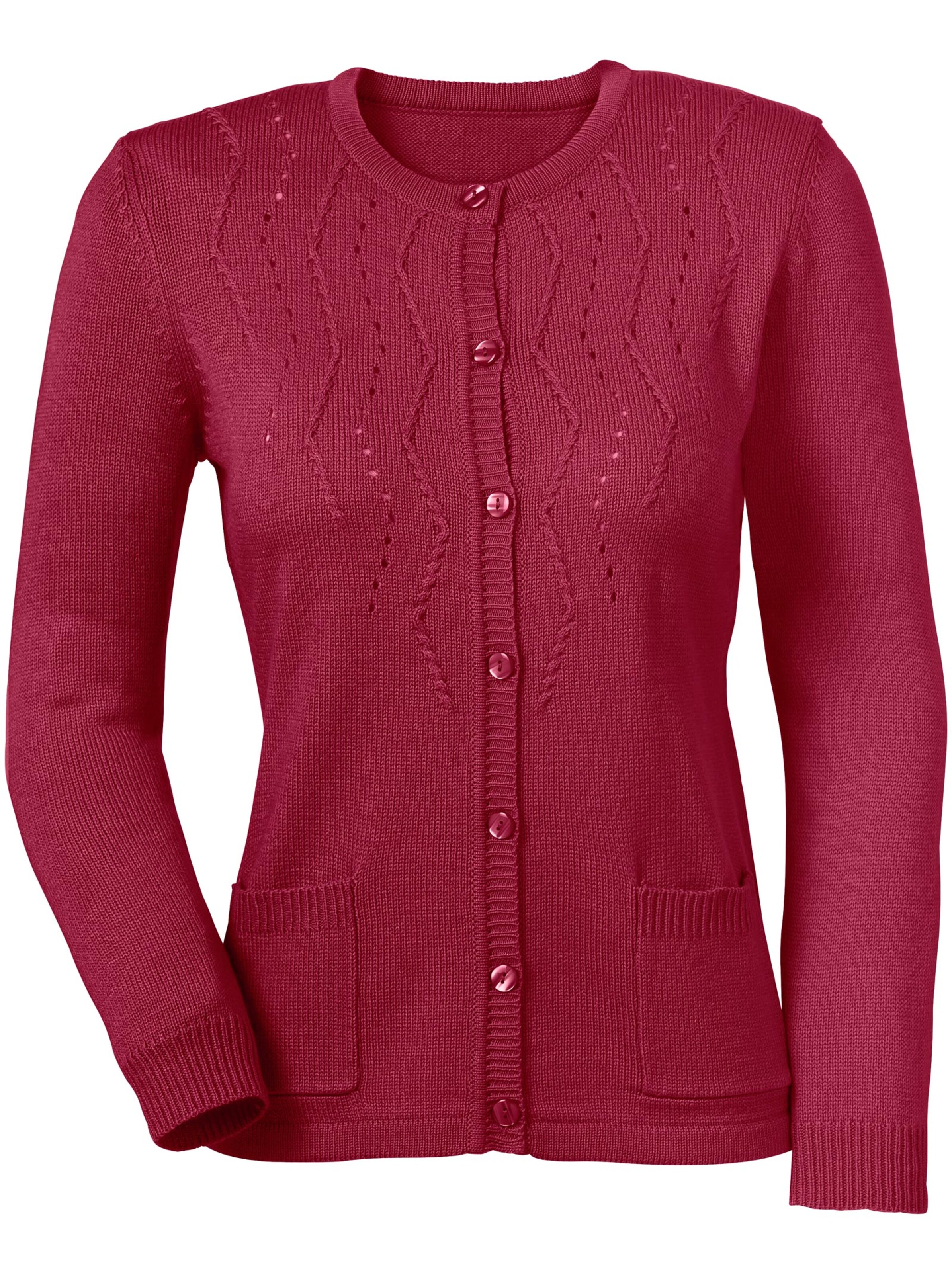 Strickjacke - bordeaux