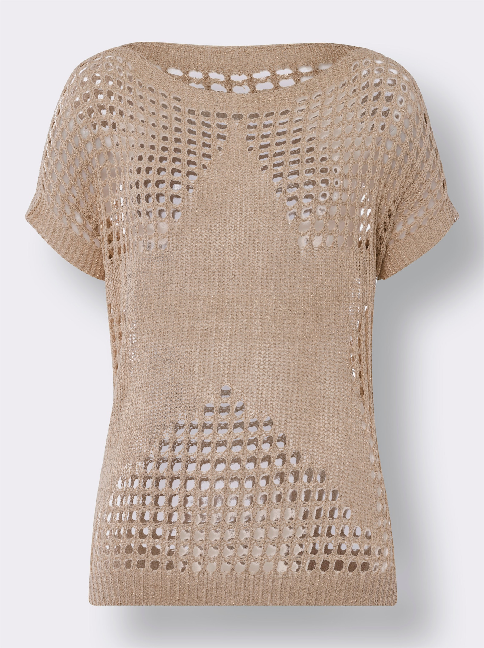 heine Pull ajouré avec motif étoile - sable