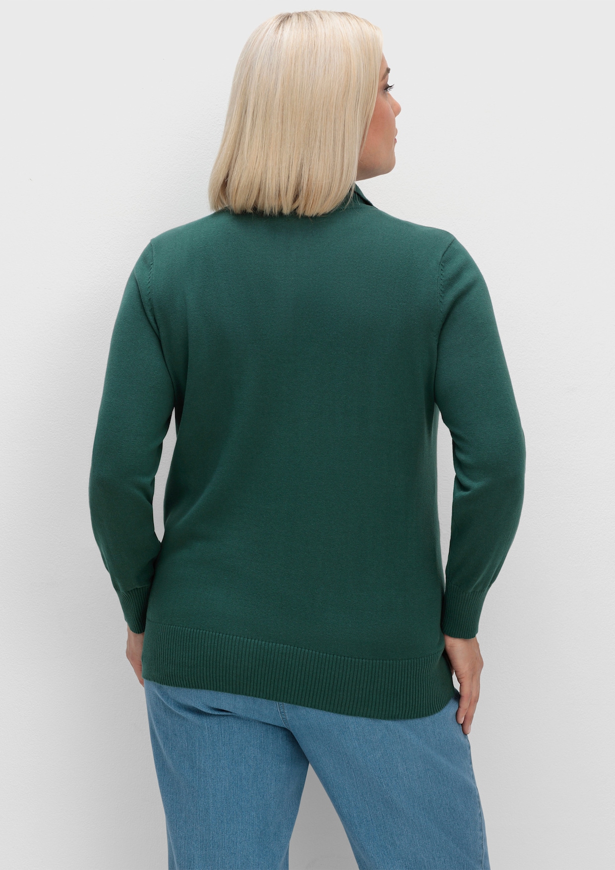 Troyer aus reiner Baumwolle - tanne