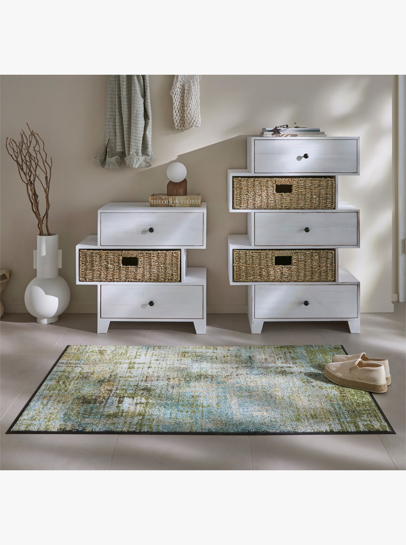 heine home Kommode - weiß-natur