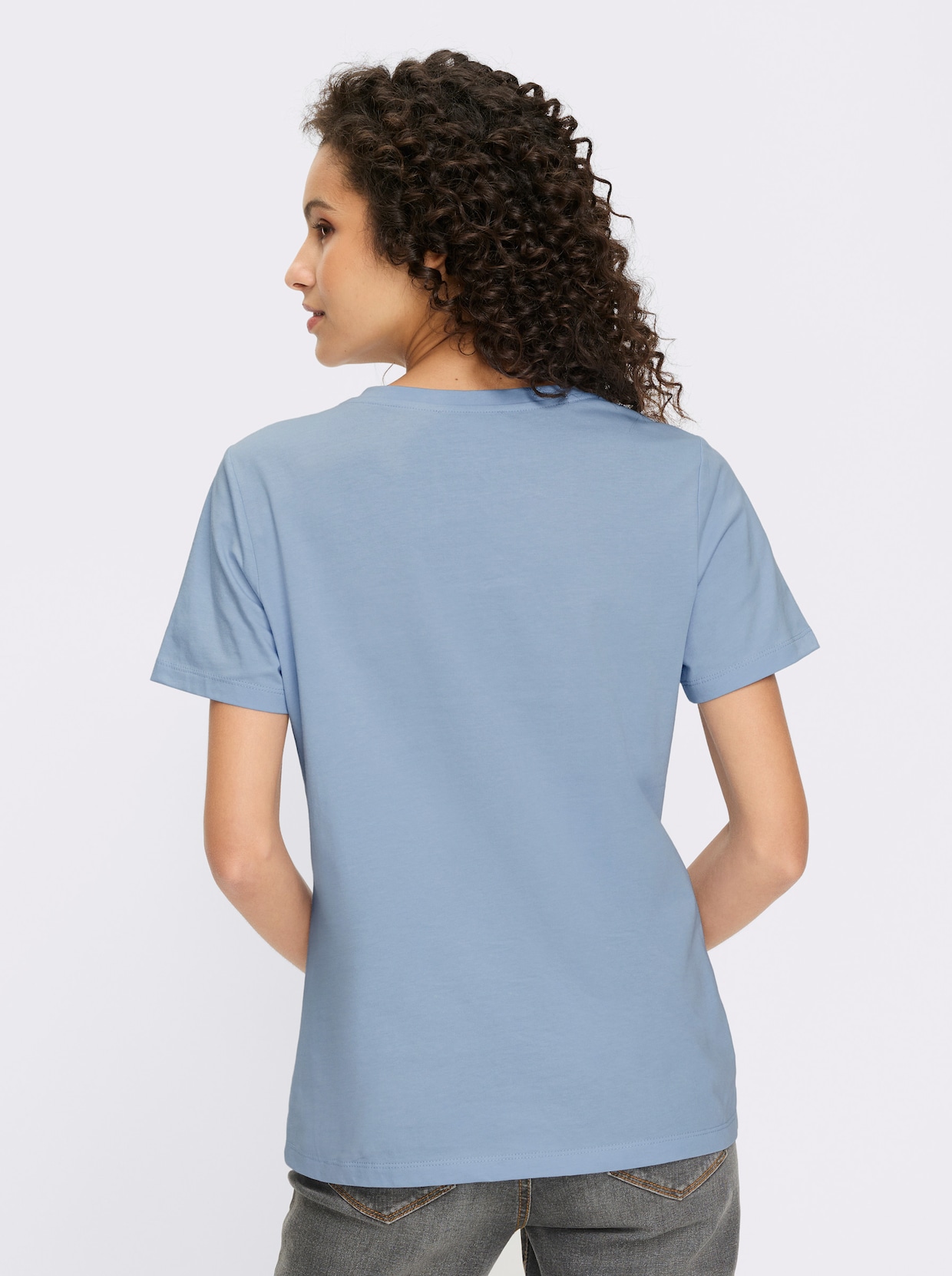 heine Kurzarmshirt - eisblau
