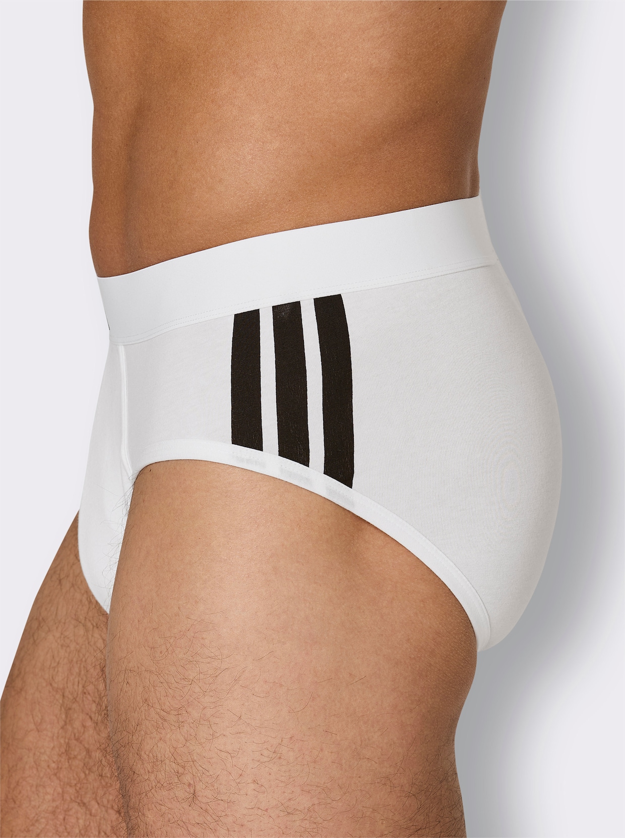 Adidas Slip - weiß + schwarz