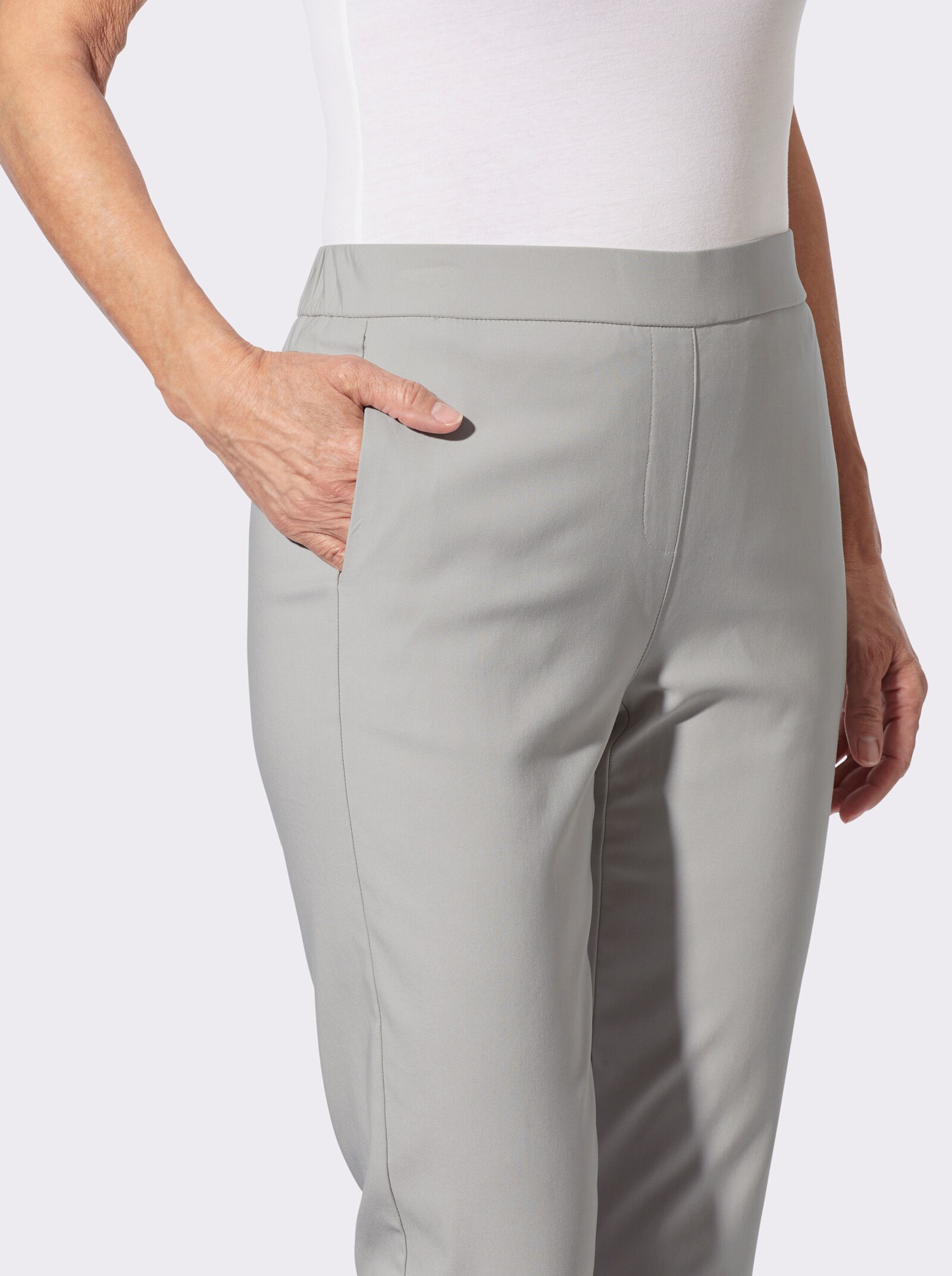 Thermohose in Bengalin-Qualität - hellgrau