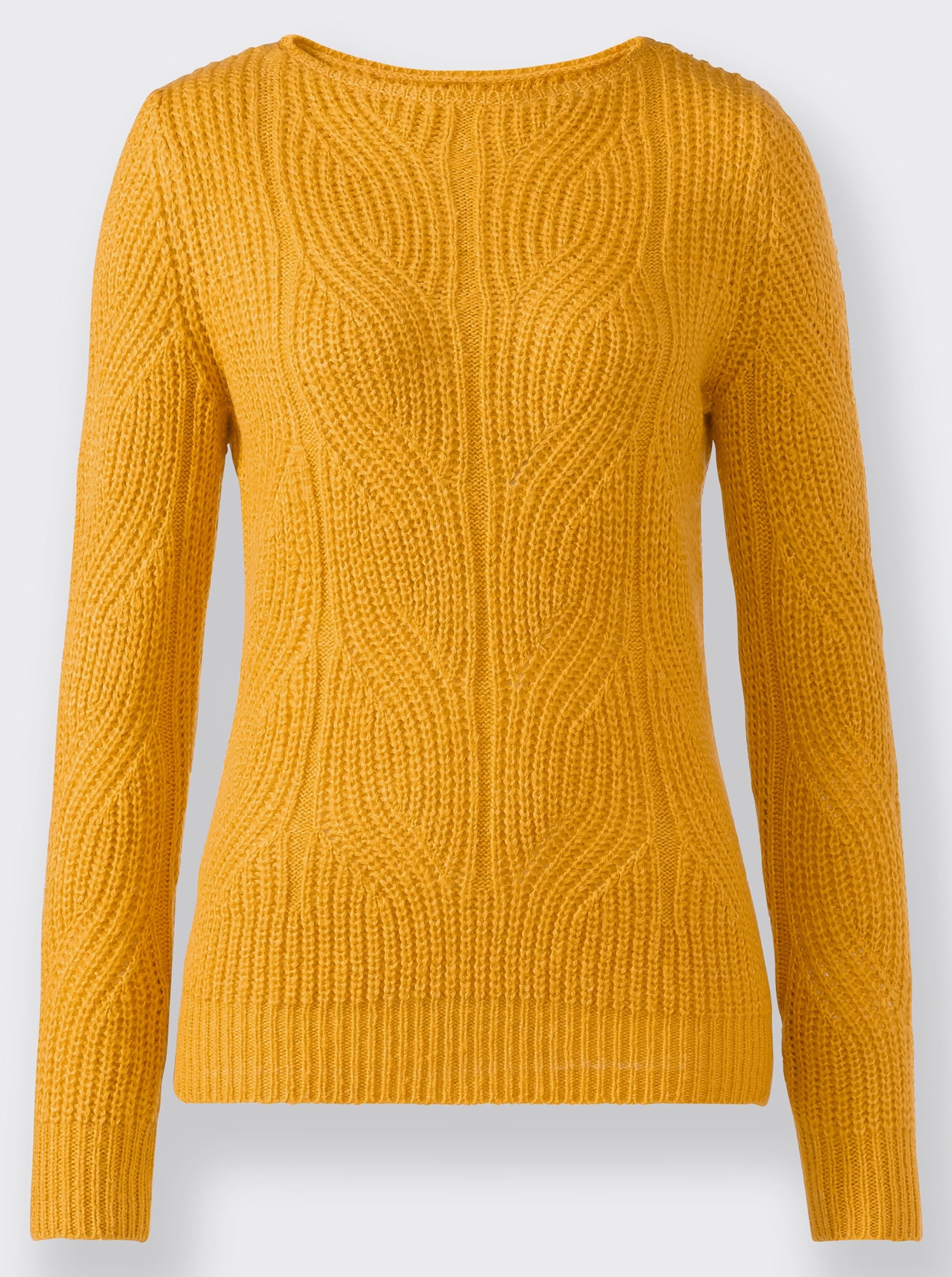 Pull en tricot - ocre-chiné