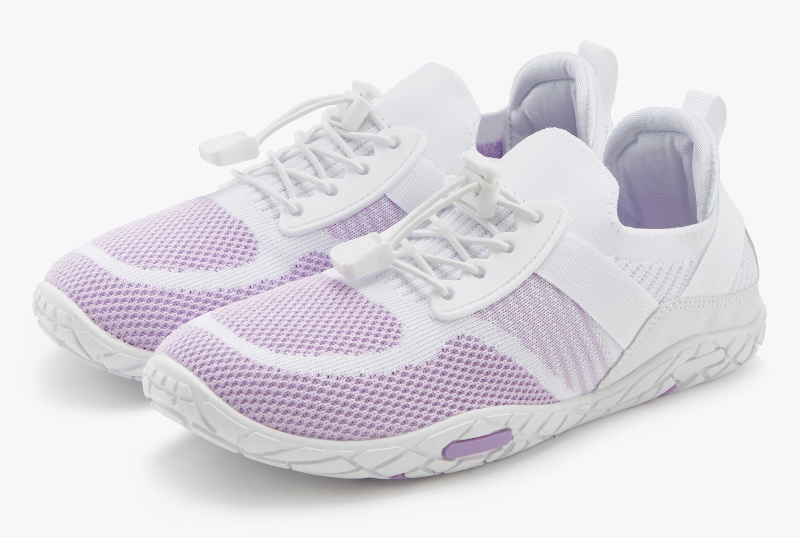 LASCANA Sneaker - weiß/flieder