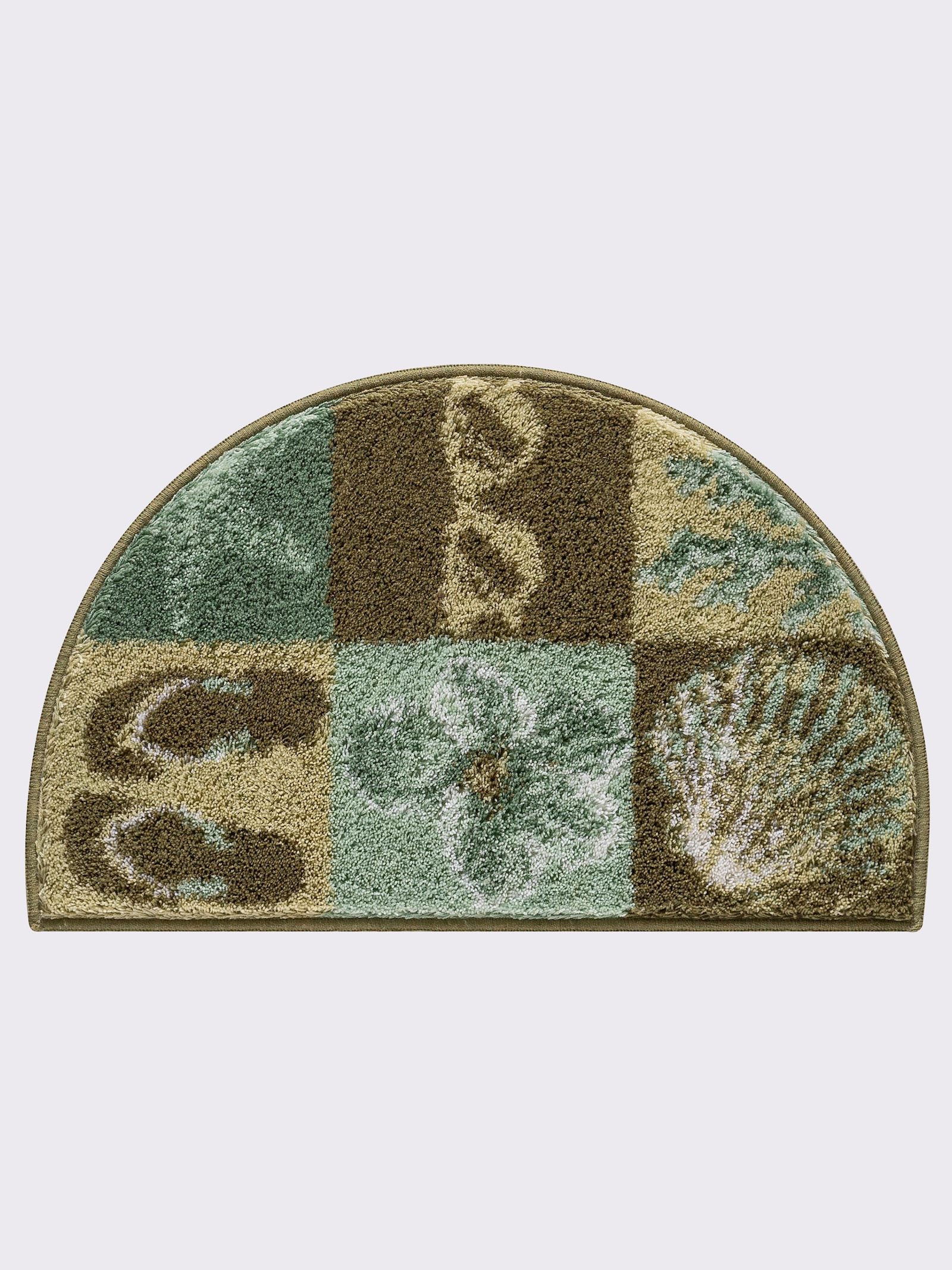 Grund Badematte - salbei-gemustert